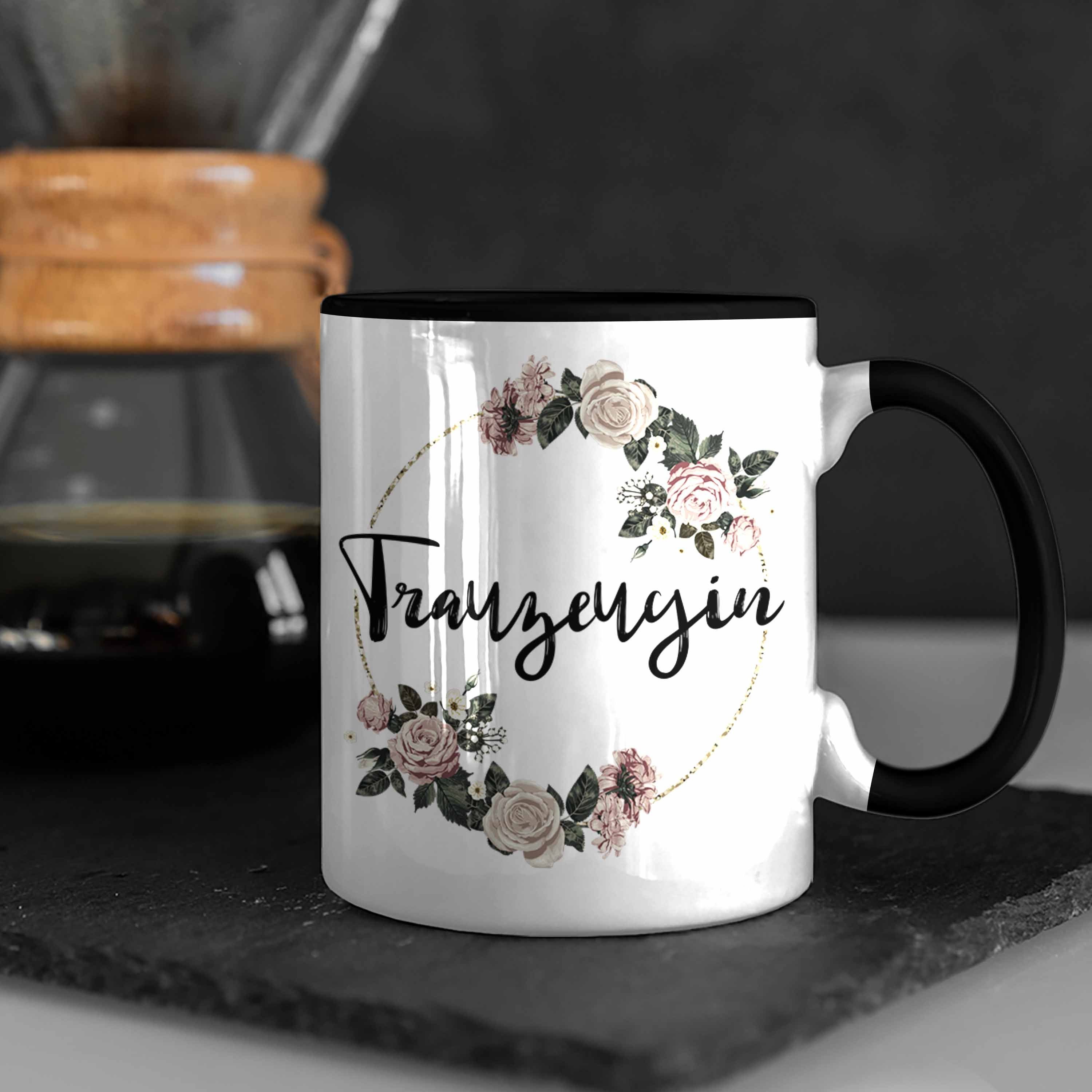 Schwarz Trauzeugin Trauzeugin Frau Tasse Trendation Beste - Trendation Danke Geschenk Geschenke Tasse Dankeschön