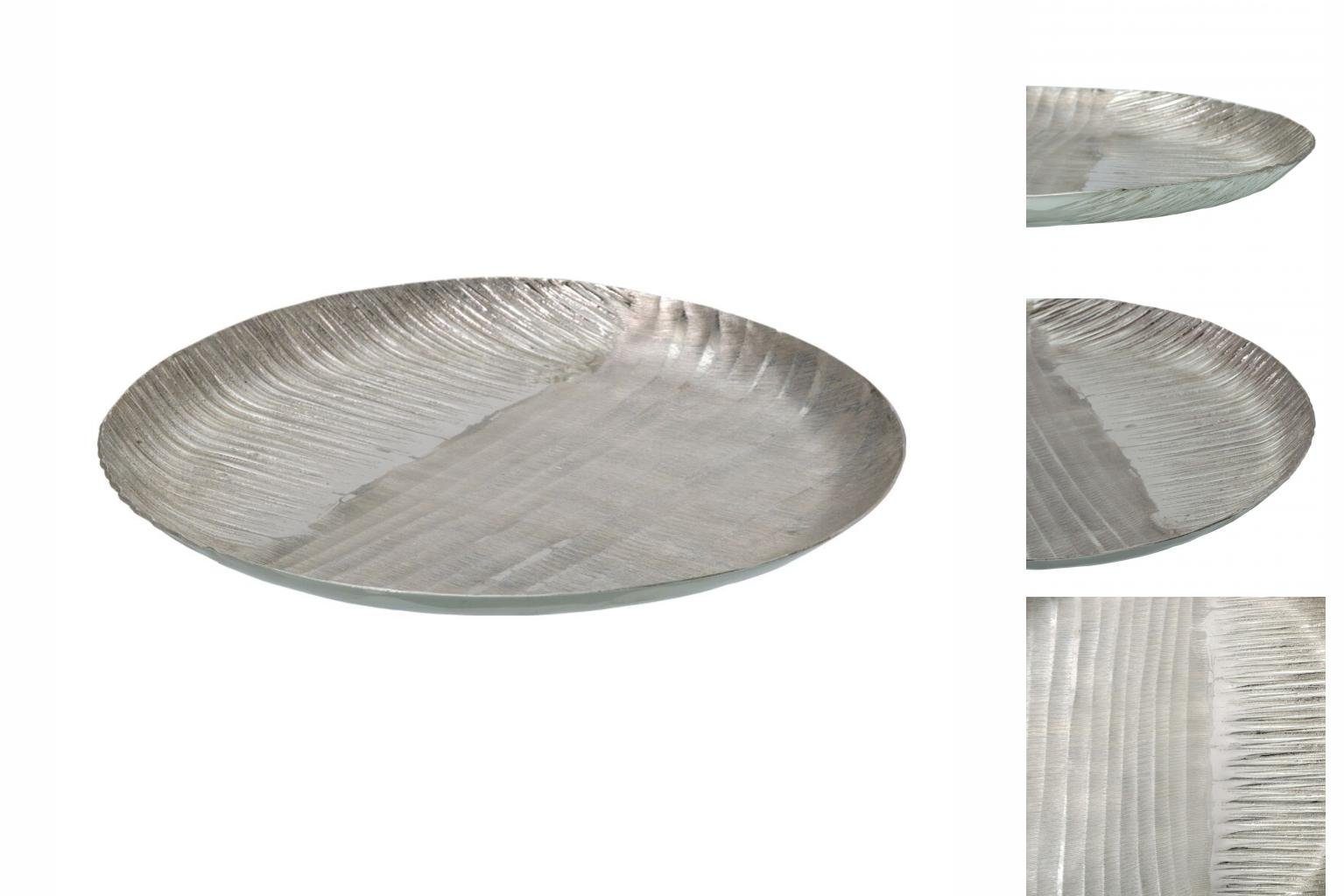 Bigbuy Dekoschale Schale Tischdekoration Silber Aluminium