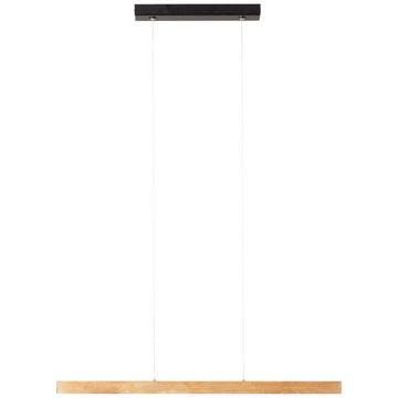 Brilliant Pendelleuchte Ainara, 3000K, Lampe, Ainara LED Pendelleuchte 80cm kiefer braun gebeizt/schwarz, 1x