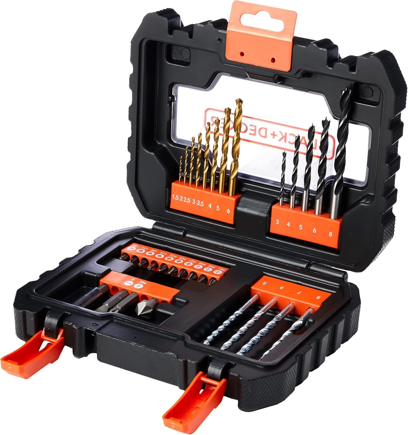 Black + Decker Bohrer- und Bit-Set 31-teilig Bit- und Bohrer-Set, (1-tlg)