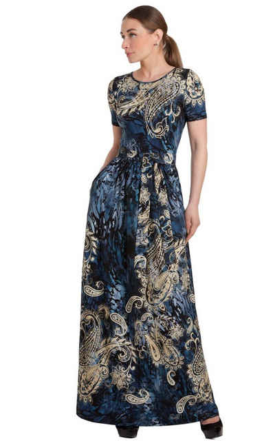 WERI SPEZIALS Strumpfhersteller GmbH Jerseykleid MAGNOLICA Collection >>Blaue Eleganz<< aus hochwertiger Viskosejersey