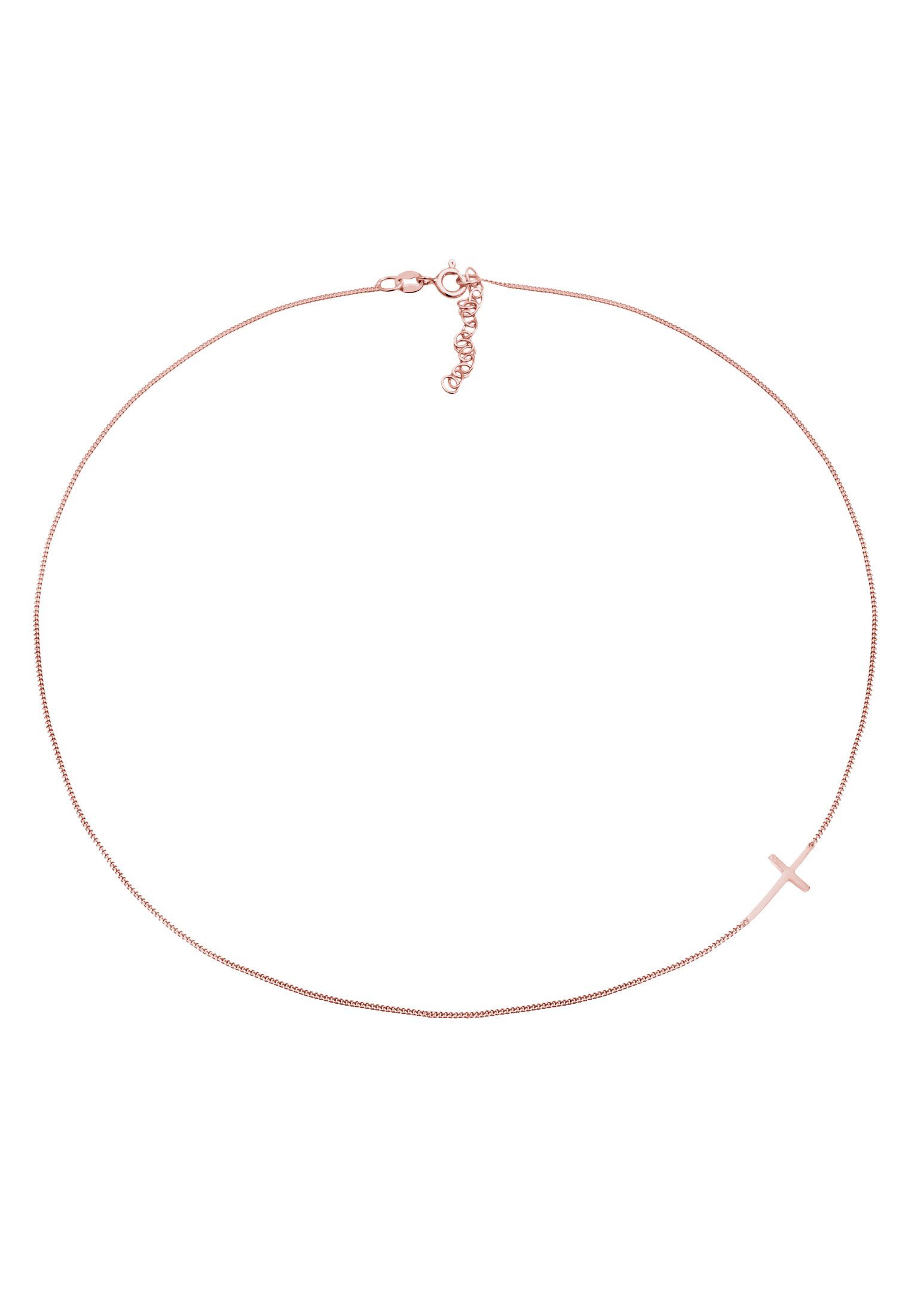 Elli Choker Choker Kreuz Symbol Trend 925 Silber