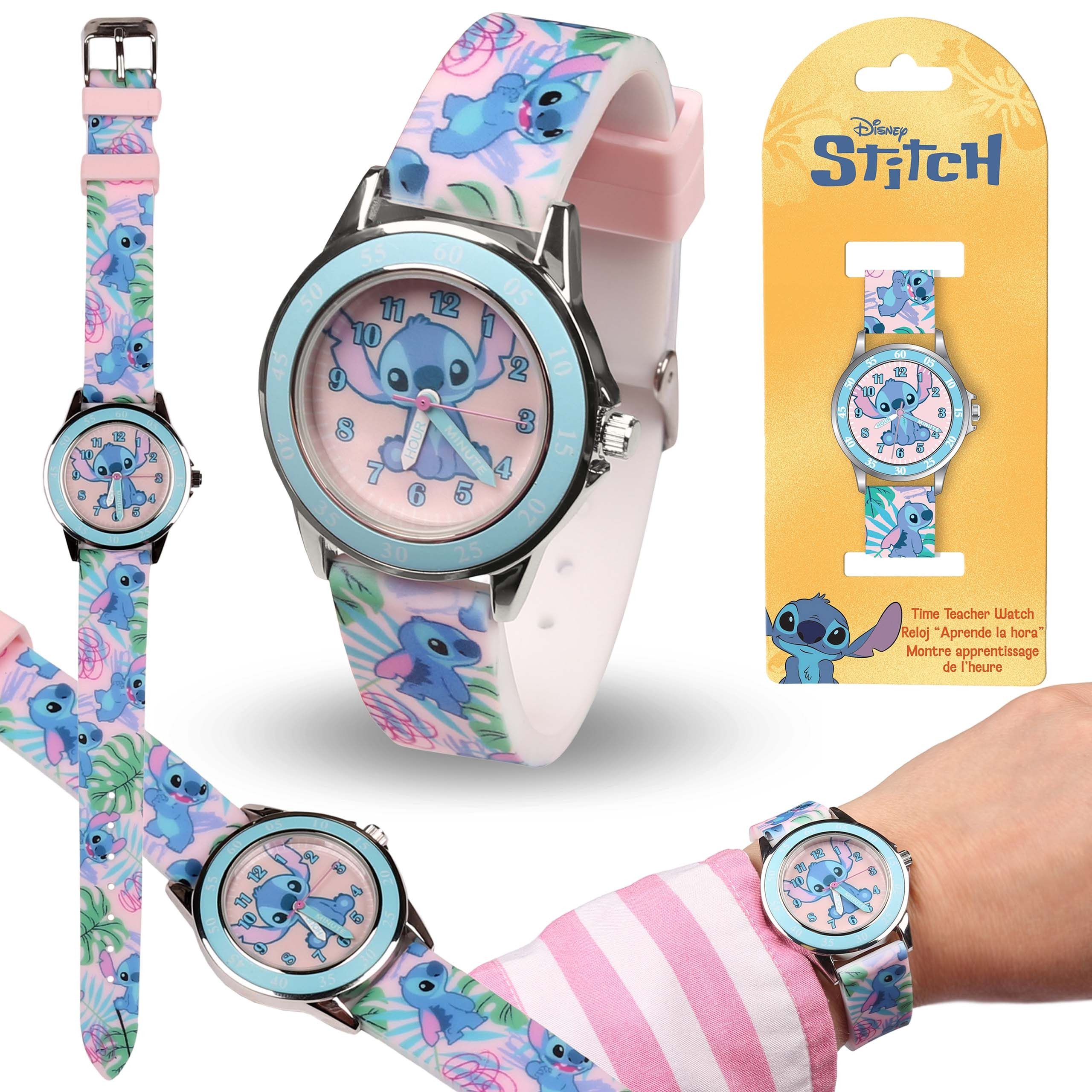 Sarcia.eu Chronograph DISNEY Stitch Kinder Quarzuhr, analoge Lernuhr für Mädchen