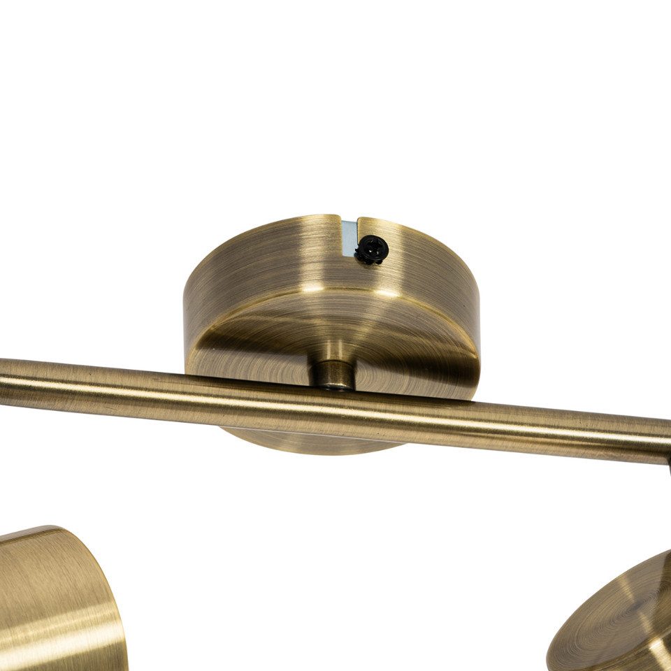 Qazqa LED Aufbaustrahler Jeana, ohne Leuchtmittel, GU10, Bronze, Modern, St günstig online kaufen