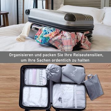 zggzerg Taschenorganizer Koffer Organizer, 8 Teilige Wasserdichte Packing Cubes Kleidertaschen