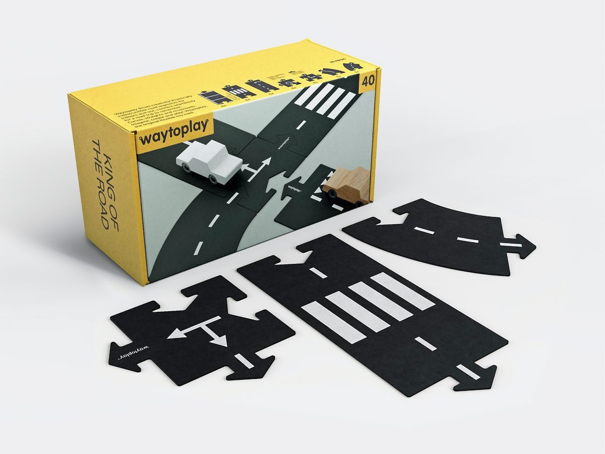 waytoplay Spielzeug-Auto waytoplay King of the Road, 40 tlg.
