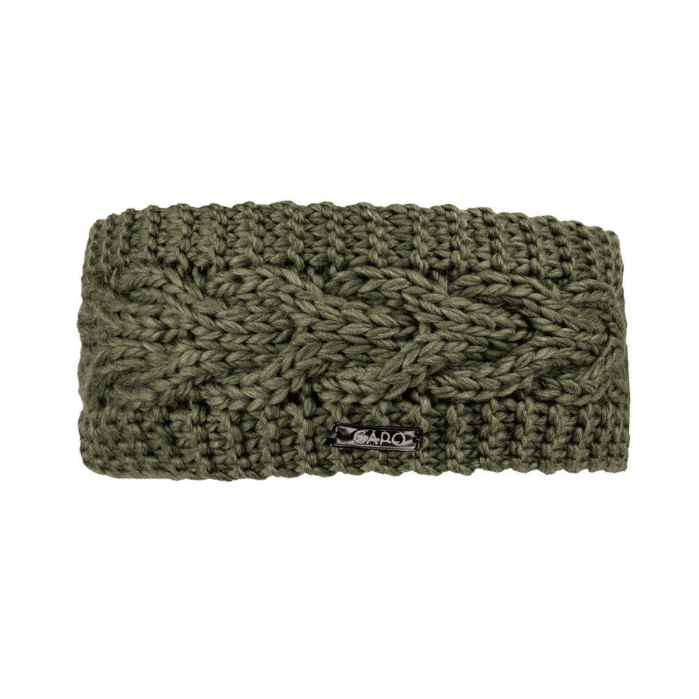 CAPO Stirnband Stirnband, Zopfmuster Strick, Fleecefutter (1-St)