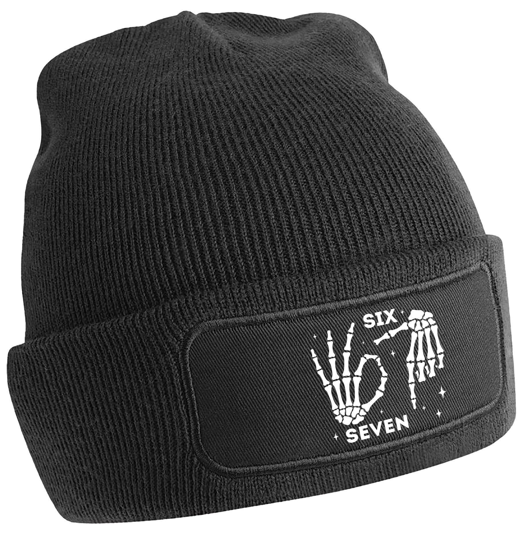 MyDesign24 Strickmütze mit 67 print Six seven Mütze Wintermütze i772 günstig online kaufen