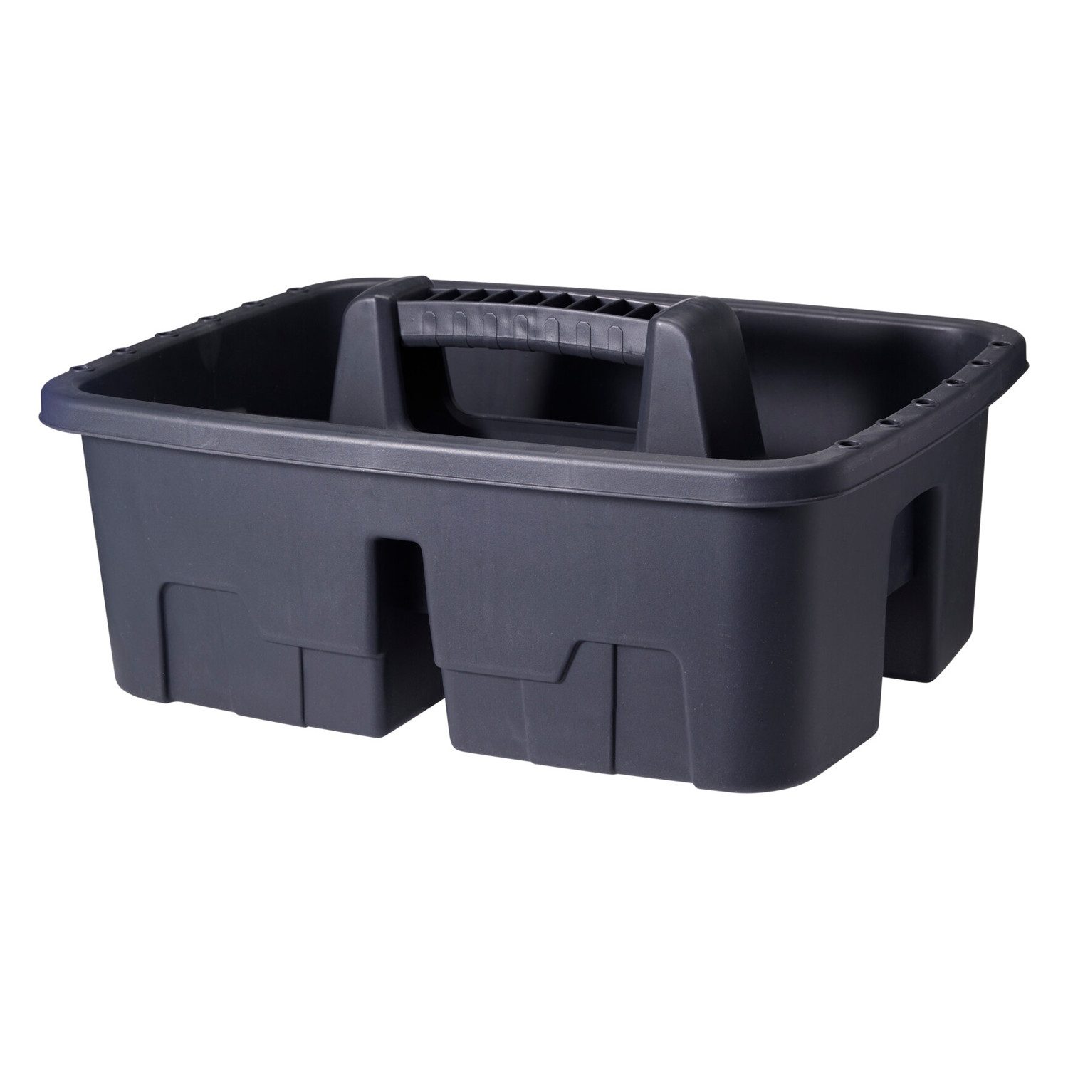 Mojawo Uhrenbox Werkzeugkiste Anglerkiste Aufbewahrungsbox Henkel 30x39xH17cm Schwarz