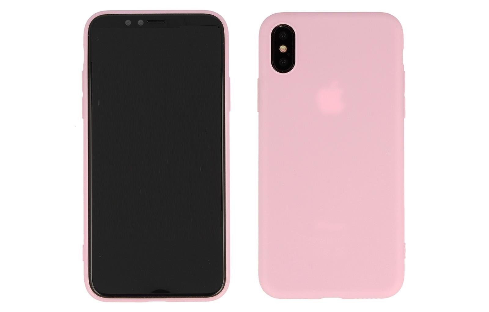 CoverKingz Handyhülle Hülle für Apple iPhone X/Xs Handyhülle Silikon Tasche Case Cover Rosa
