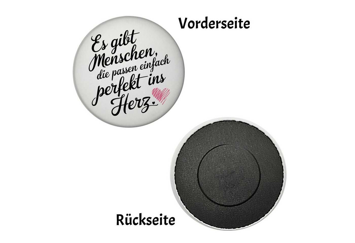 Thumbnail - speecheese Magnet Es gibt Menschen, die passen perfekt ins Herz Magnet