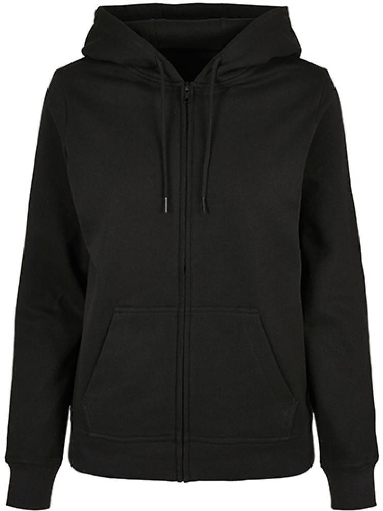 Build Your Brand Sweatjacke Ladies Basic Zip Hoody - Damen Kapuzen Sweatjacke