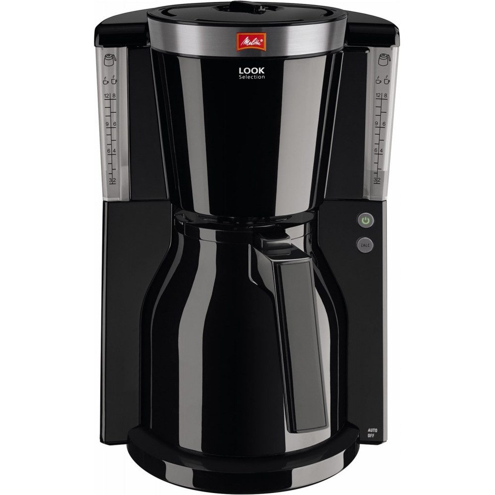 Melitta Siebträger-/Filterkaffeemaschine, Thermoskanne mit Durchbrühdeckel, mehrstufige Aromawahl