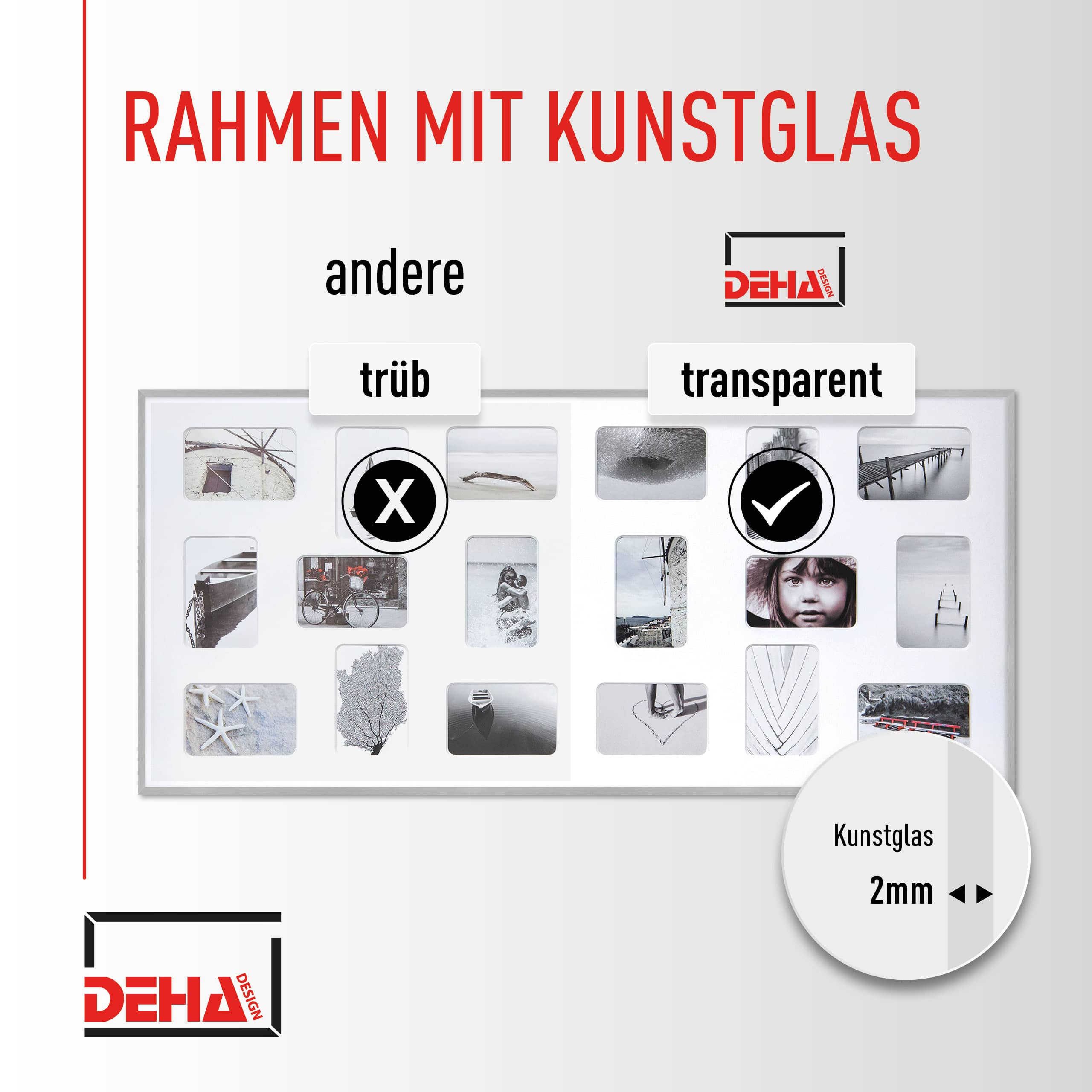 DEHA DESIGN Bilderrahmen Aluminium Bilderrahmen Tribeca Collage, (1 St) – Bild 4 von 5