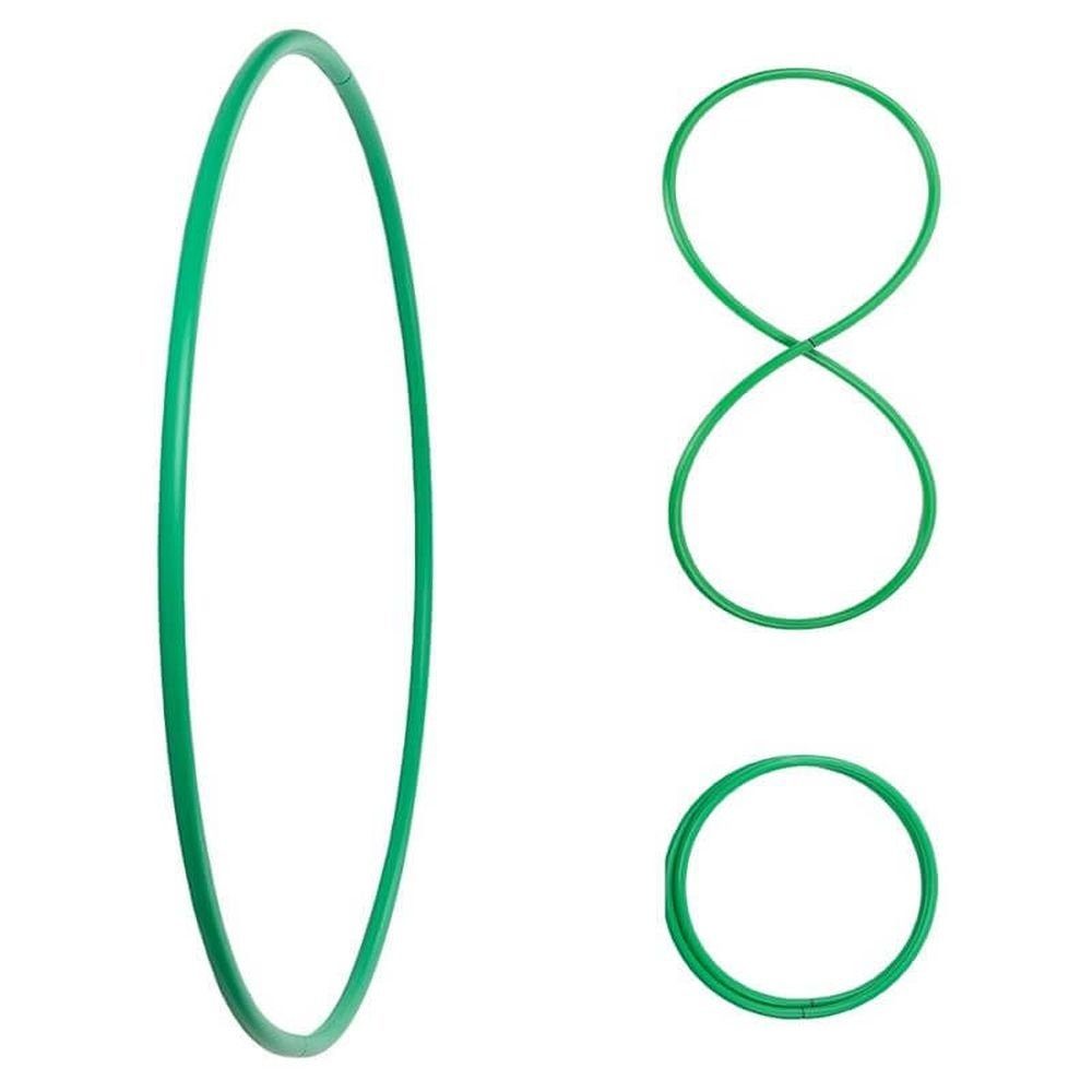 Hula-Hoop-Reifen Faltbarer Hula Hoop, HDPE-20mm, Grün, Ø90cm