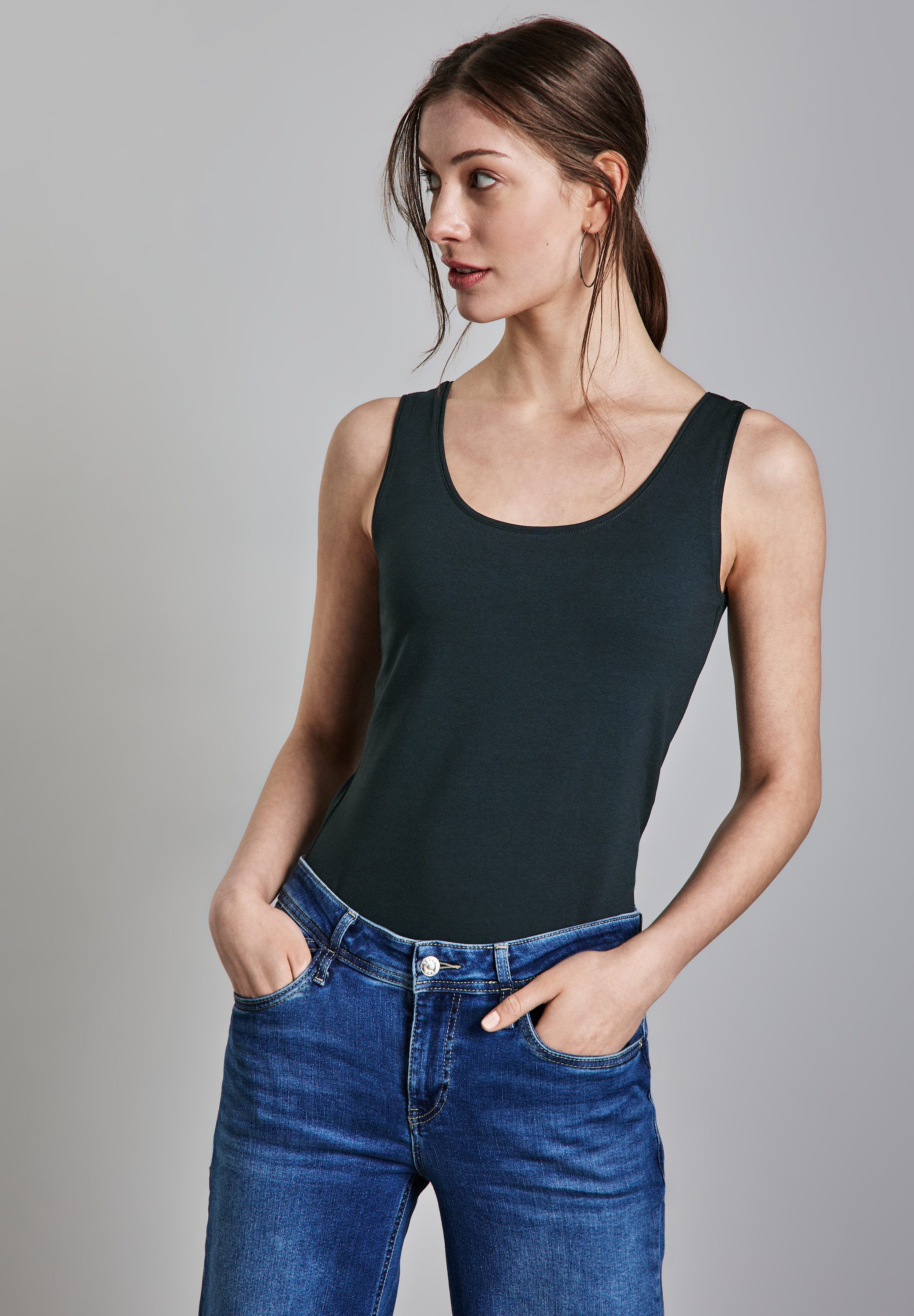 STREET ONE Trägertop, aus softem Materialmix günstig online kaufen