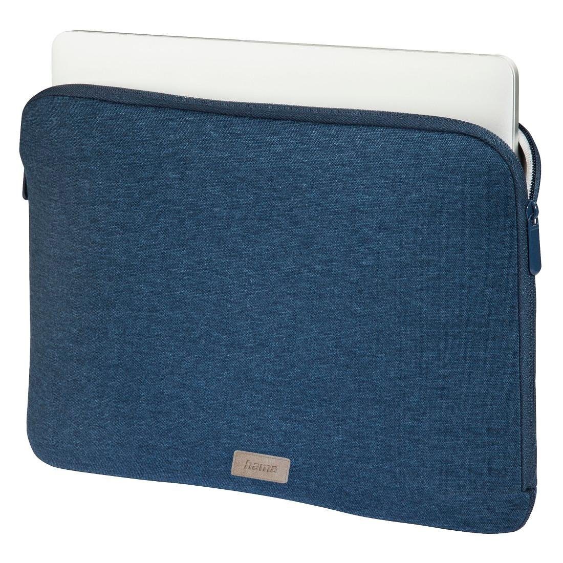 trendigem Hama Blau, Laptop-Sleeve Notebooktasche, Jerseymaterial \