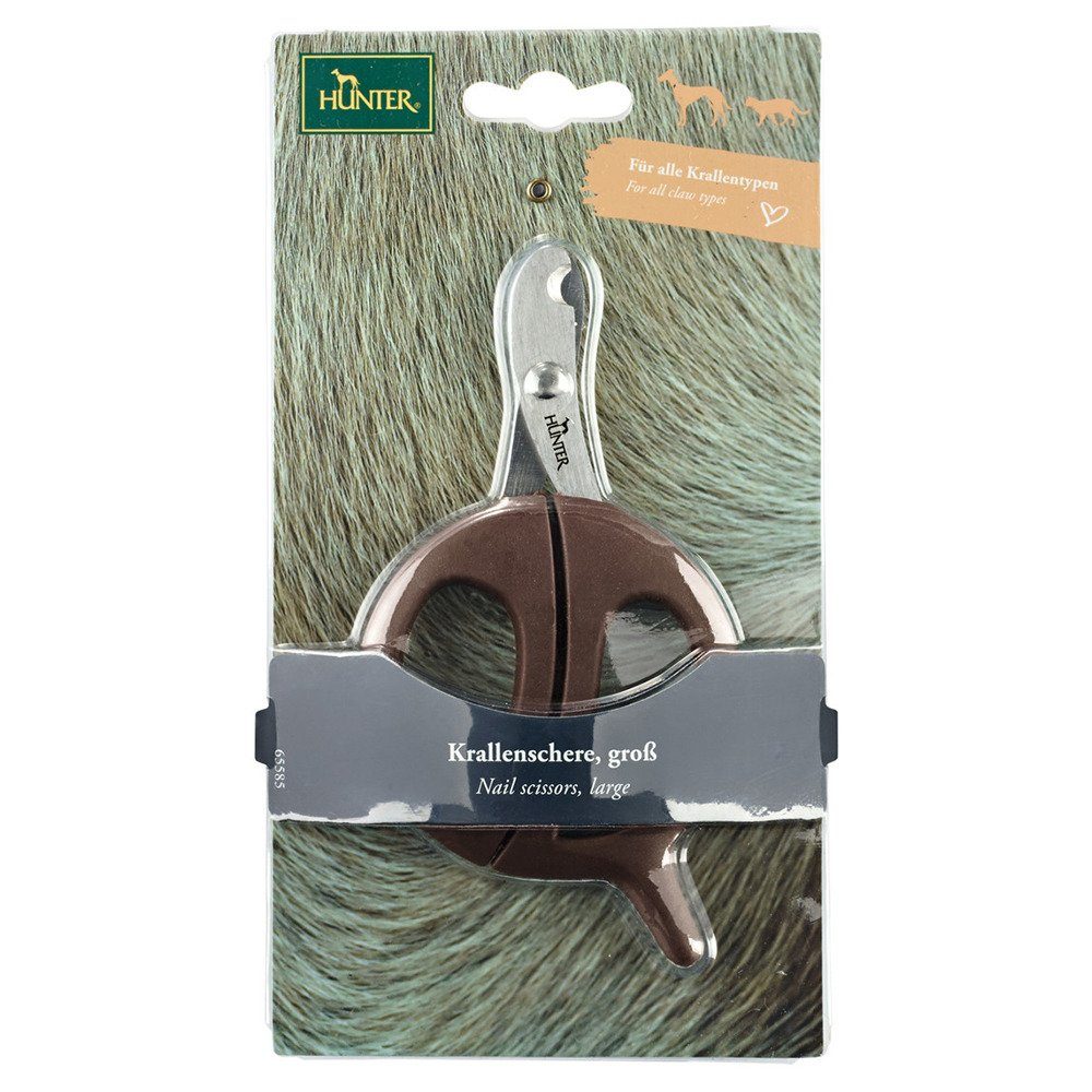 Hunter Tierbedarf Krallenschneider Krallenschere Spa braun/grau für Hunde