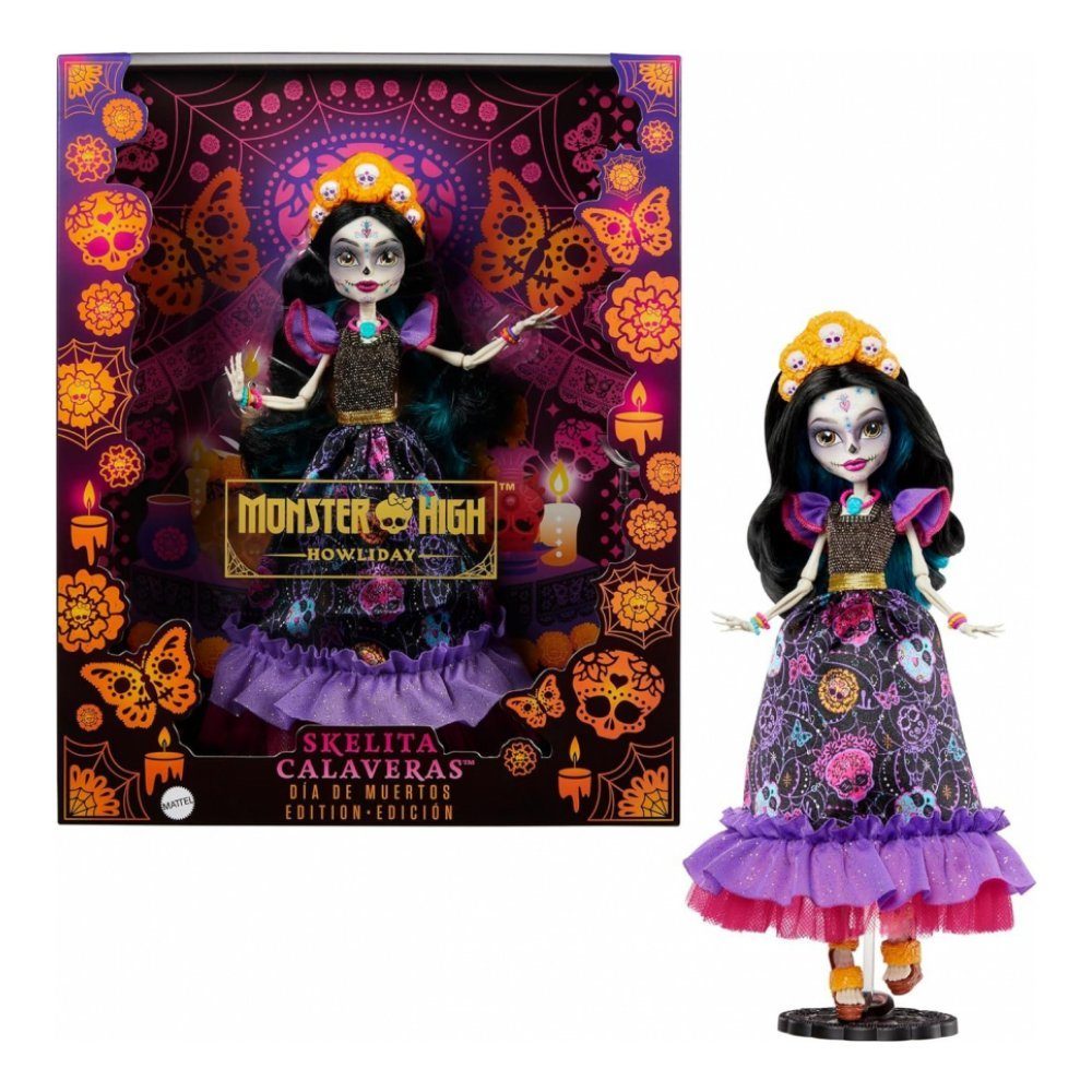 De Anziehpuppe Día Muertos Calaveras Skelita Monster Puppe Howliday Doll Mattel® High