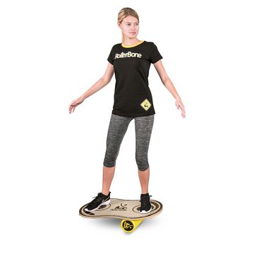 RollerBone Balanceboard Balance-Board-Set 1.0 Classic + Softpad, Fördert den Gleichgewichtssinn und die Koordination