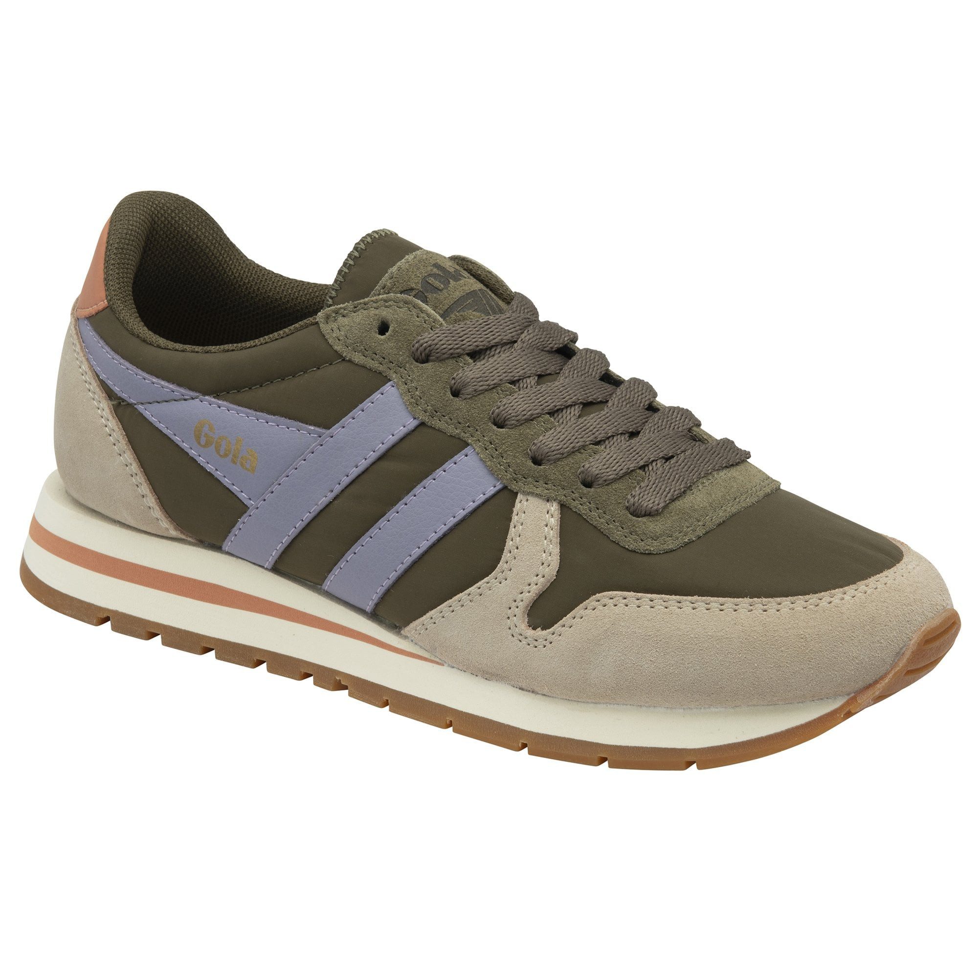 Gola Daytona Chute khakigrün/lavendel/hellgrau Damen Sneaker