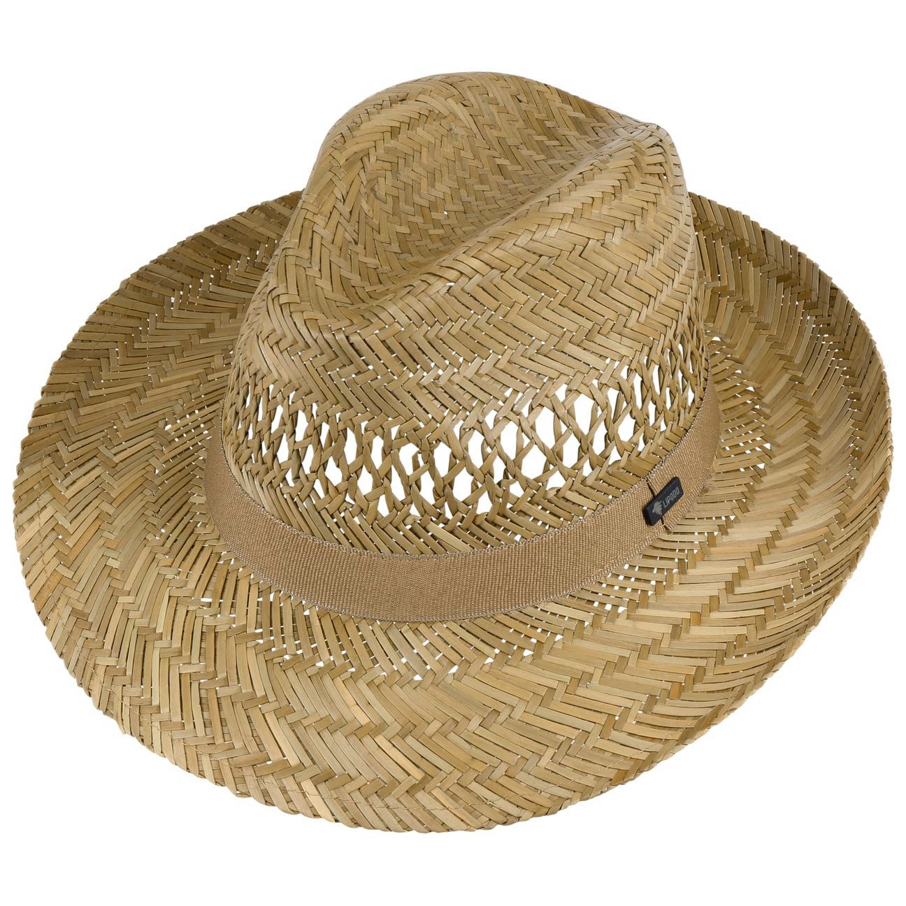 Lipodo Sonnenhut (1-St) Strohhut mit Ripsband, Made in Italy