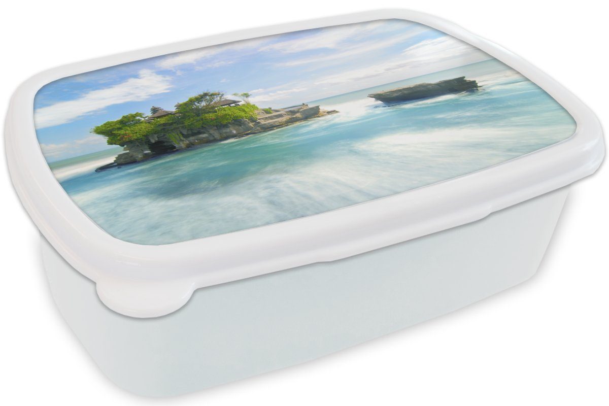 Brotdose, und Mädchen Meer (2-tlg), Kinder Jungs Kunststoff, für und Erwachsene, MuchoWow Lunchbox Insel Indonesien, für weiß - - Brotbox