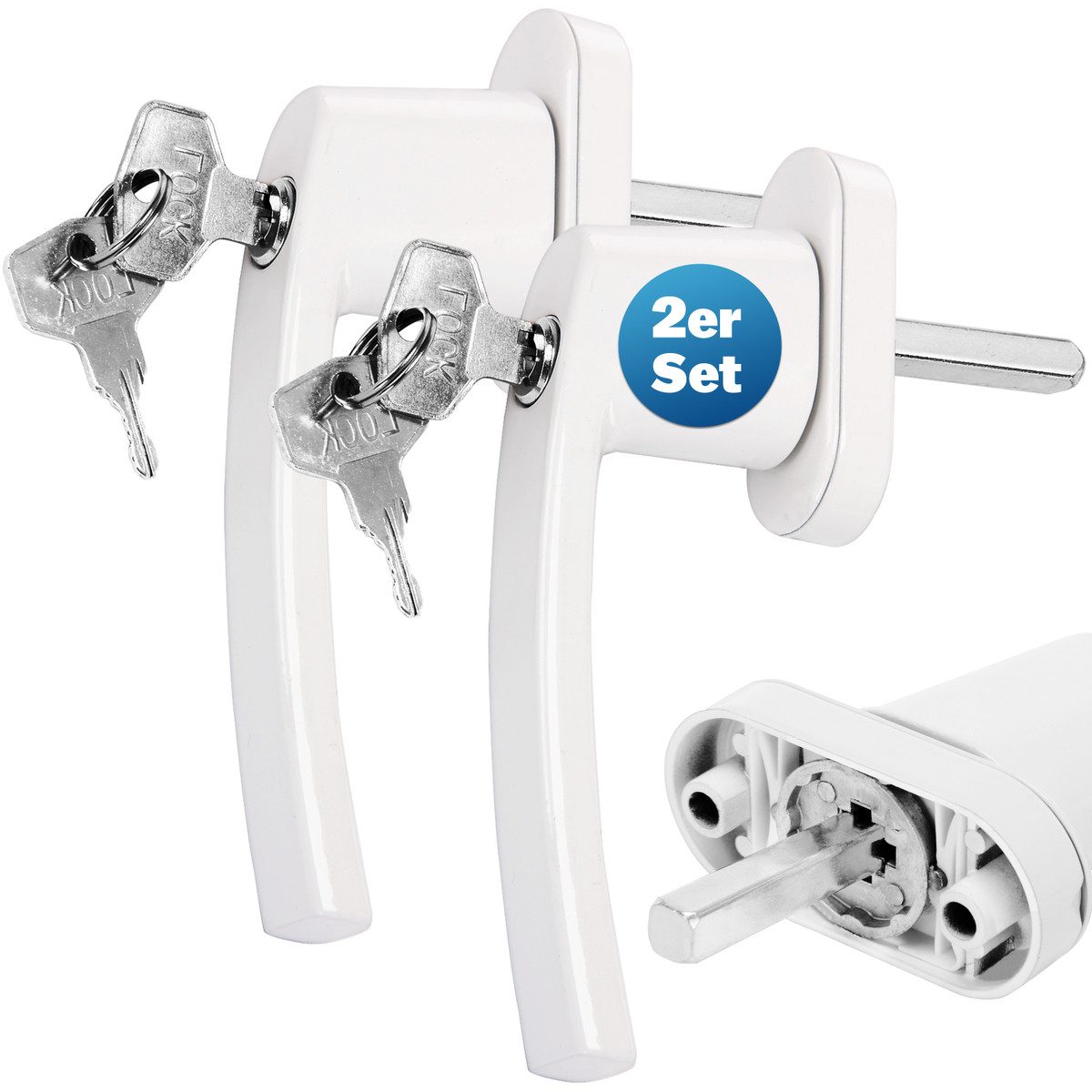 monzana Fenstergriff, 8x, Abschließbar Edelstahl 35mm günstig online kaufen