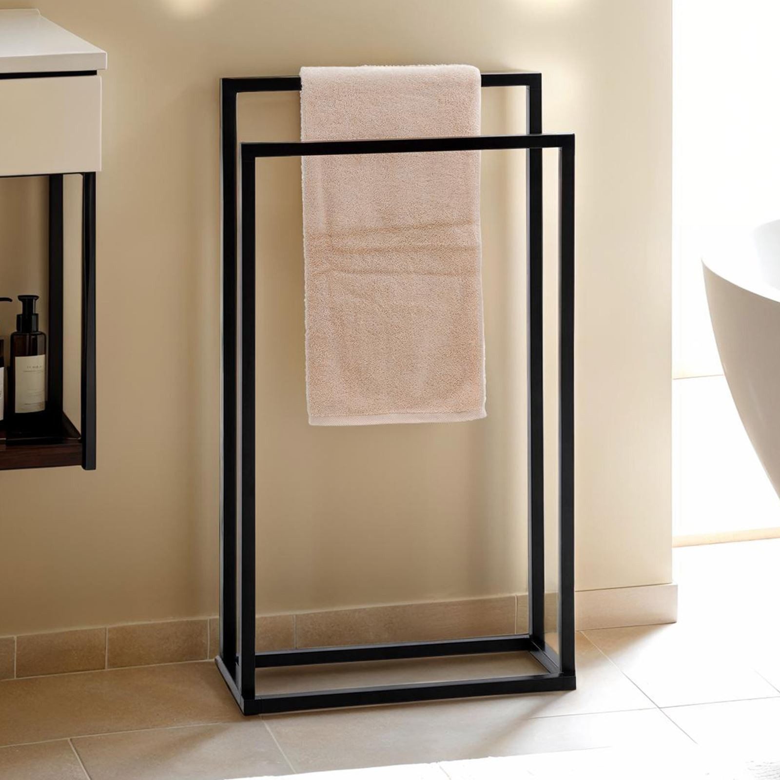 IDIMEX Handtuchständer MAILO, Handtuchhalter mit 2 Stangen freistehend ohne günstig online kaufen