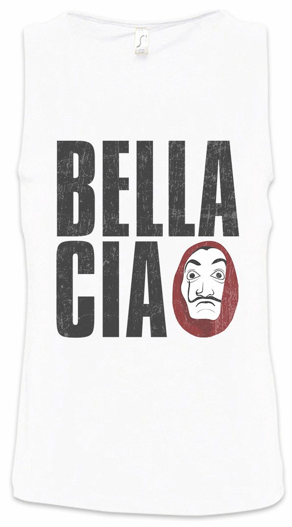 Urban Backwoods Tanktop Bella Ciao II Ärmelloses T-Shirt Bank Money Cash Überfall Professor Heist Robbery Crime De