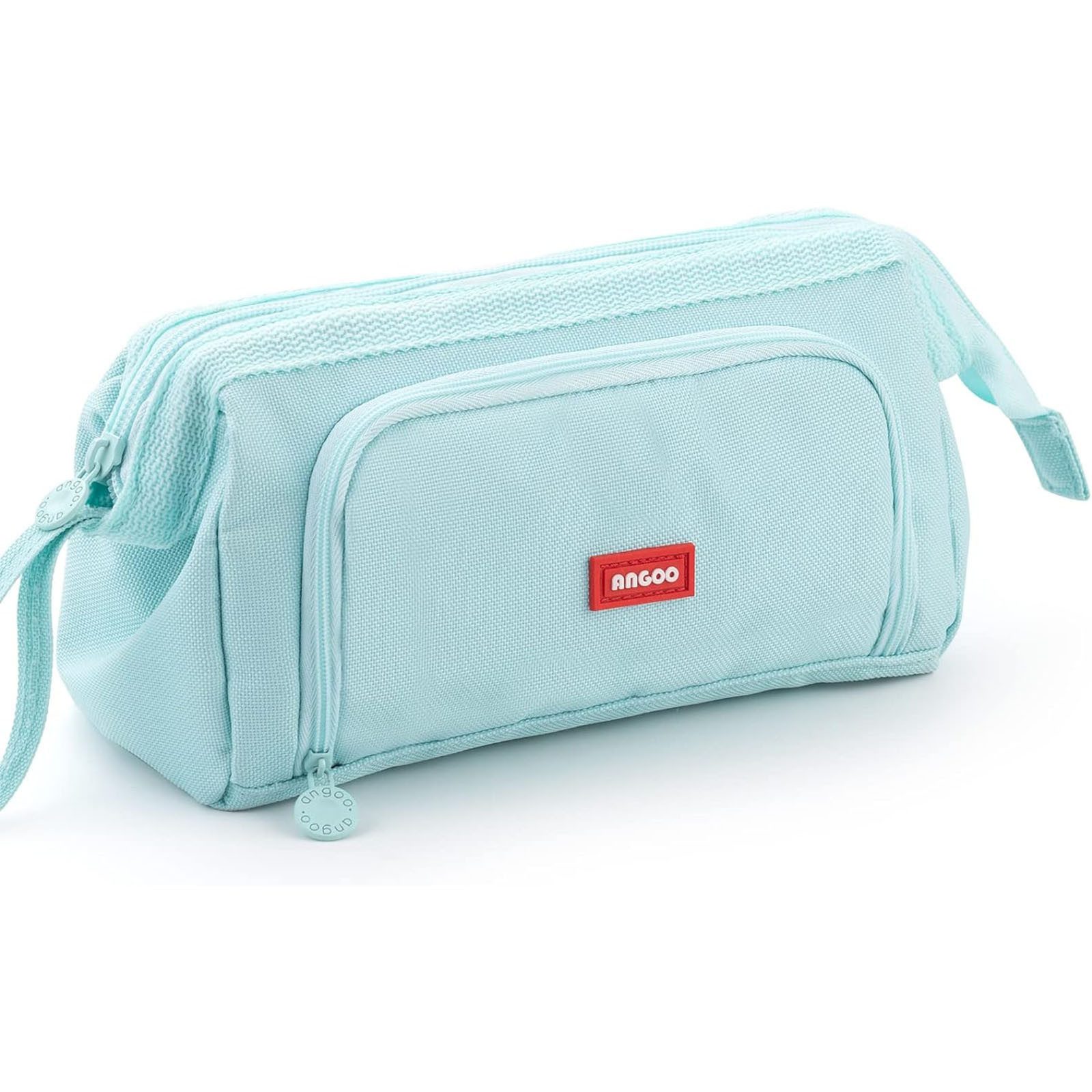 OKWISH Federmäppchen Stifteetui Federtaschen Schreibgeräteetui Bleistift-Organizer, (Stifttasche mit Reißverschluss 3 Fach Große Kapazität, 1-tlg., Schreibwarenbeutel Schreibwarenaufbewahrung), für Damen Herren Schule Büro Arbeit Studenten Mädchen Jungen Geschenk