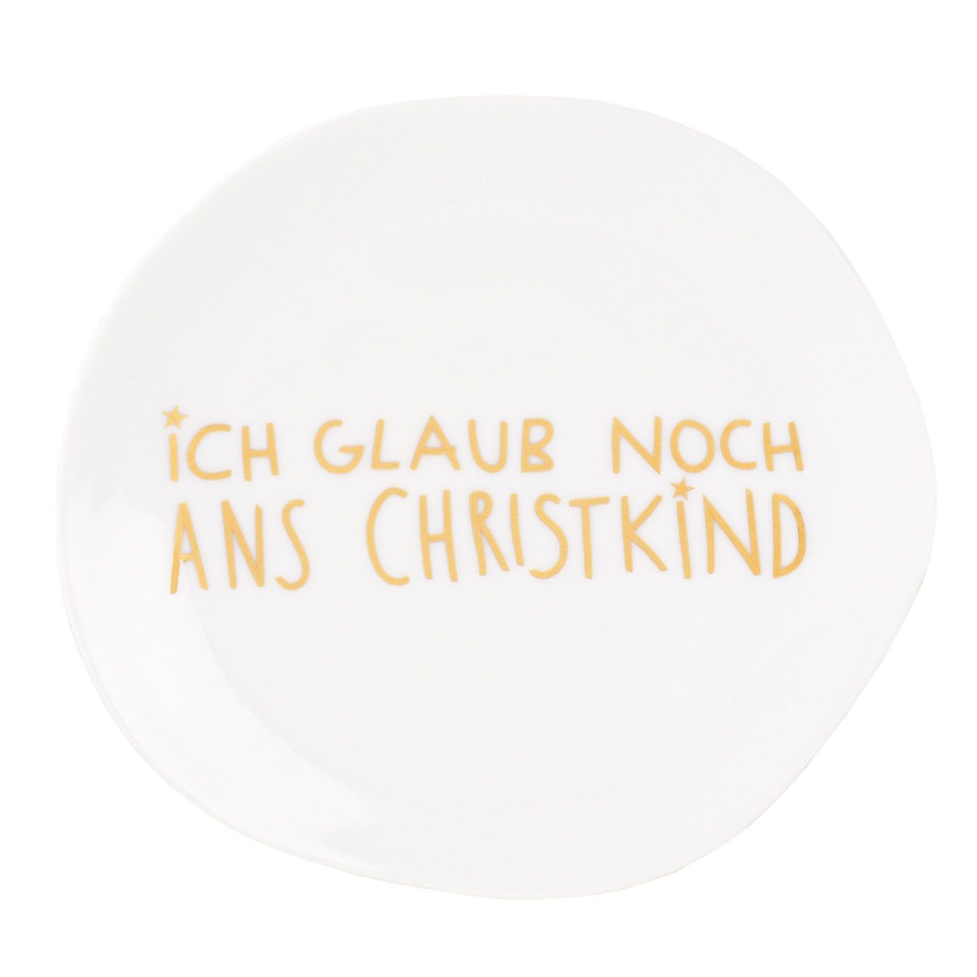 Räder Design Dessertteller Weihnachtsteller Ich glaub noch ans Christkind Dia:13,5cm
