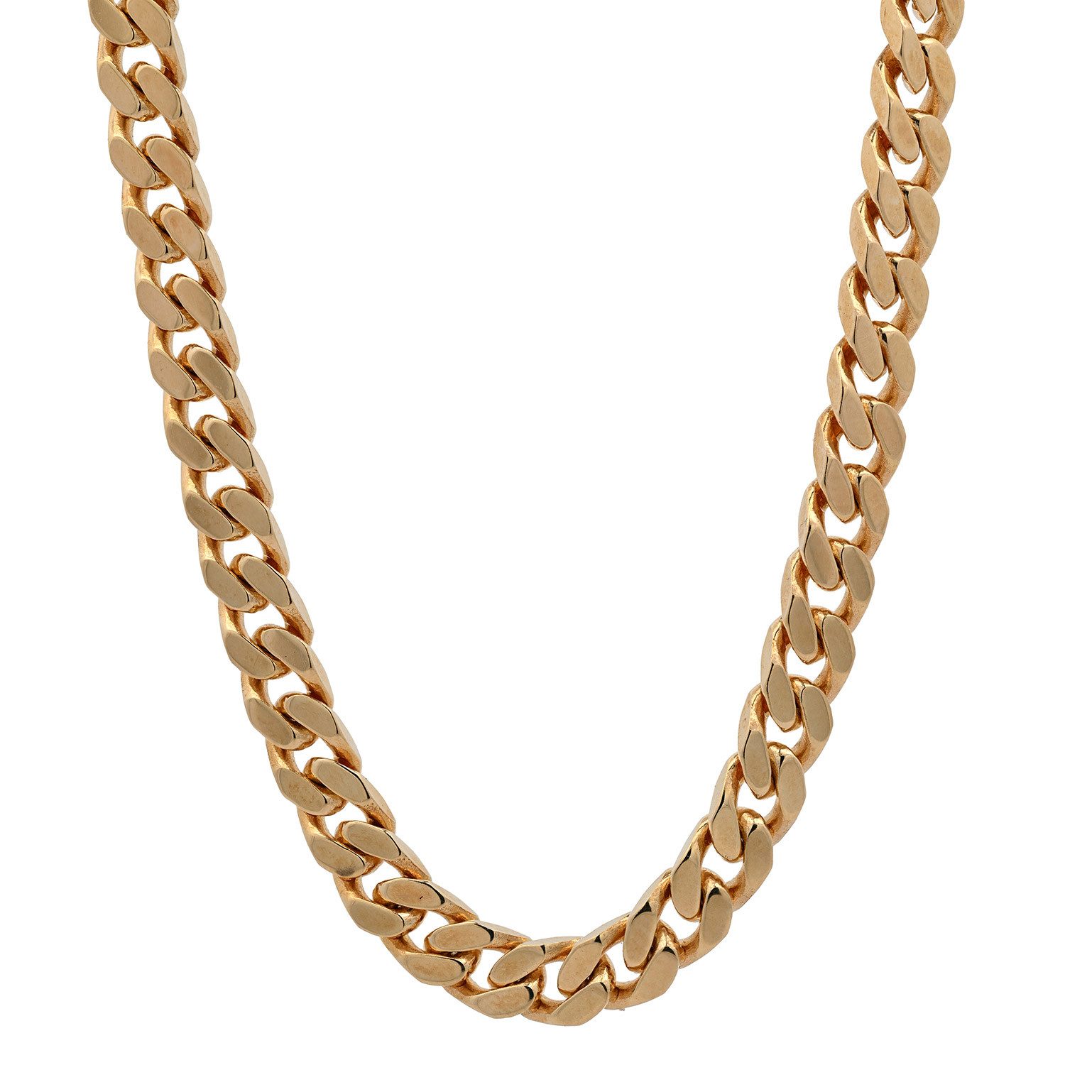 HOPLO Panzerkette Goldkette Panzerkette Länge 19cm - Breite 5,0mm - 750-18 Karat Gold, Made in Germany