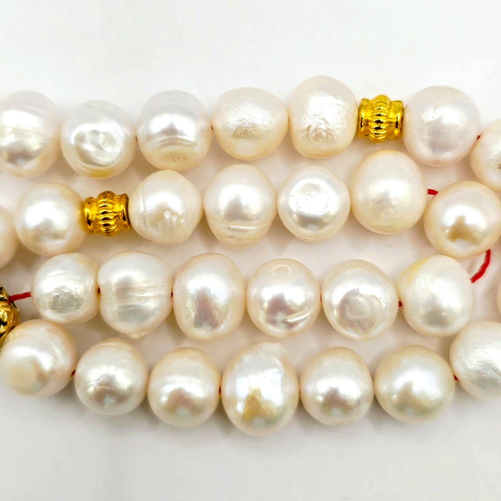 M-Punkt24 Kettenanhänger Tesbih Tespih Echte Steine Gebetskette Misbaha Rosary (SÜSSWASERPERLE / HAKIKI INCI), Echte Steine