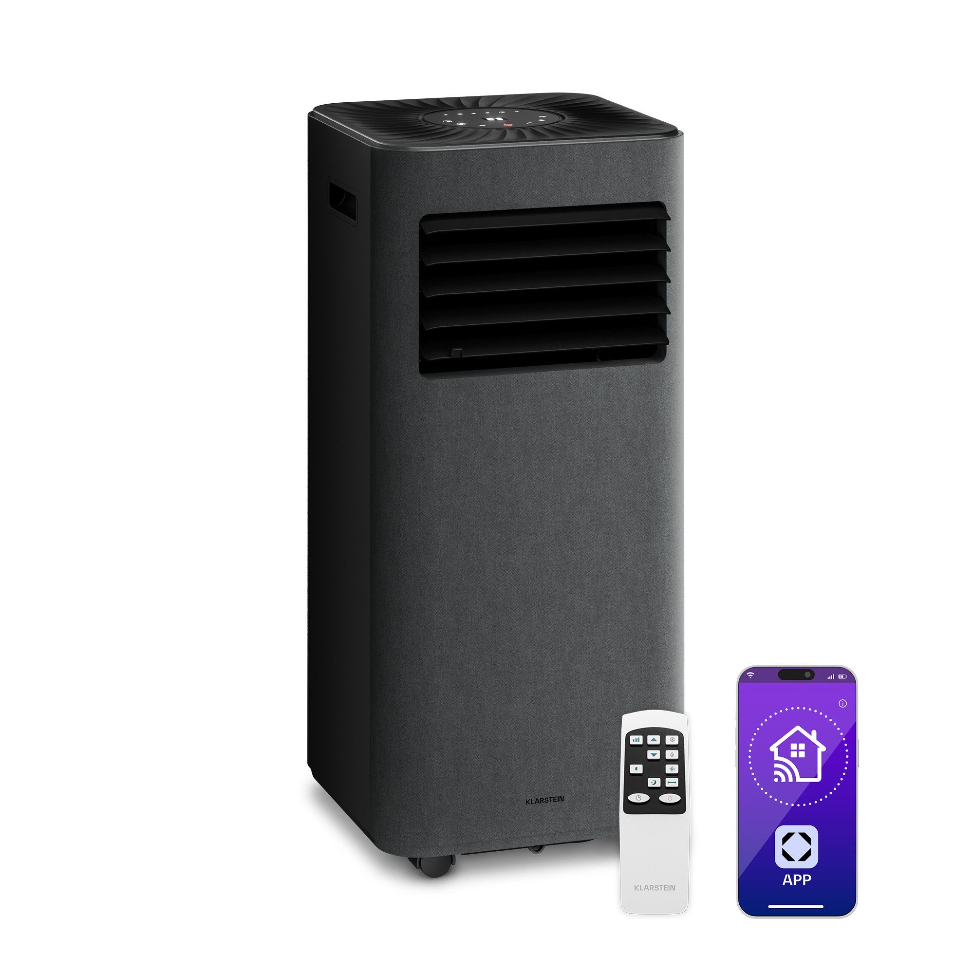 Klarstein Klimagerät AireLux mobile Klimaanlage, 9000 BTU leise mit App bis zu 33 m² Klimagerät mobil mit Timer