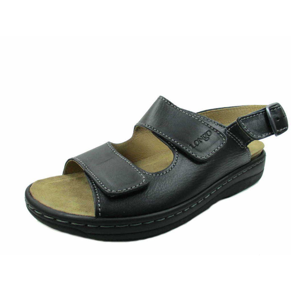 Longo schwarz regular fit Sandale (1-tlg)