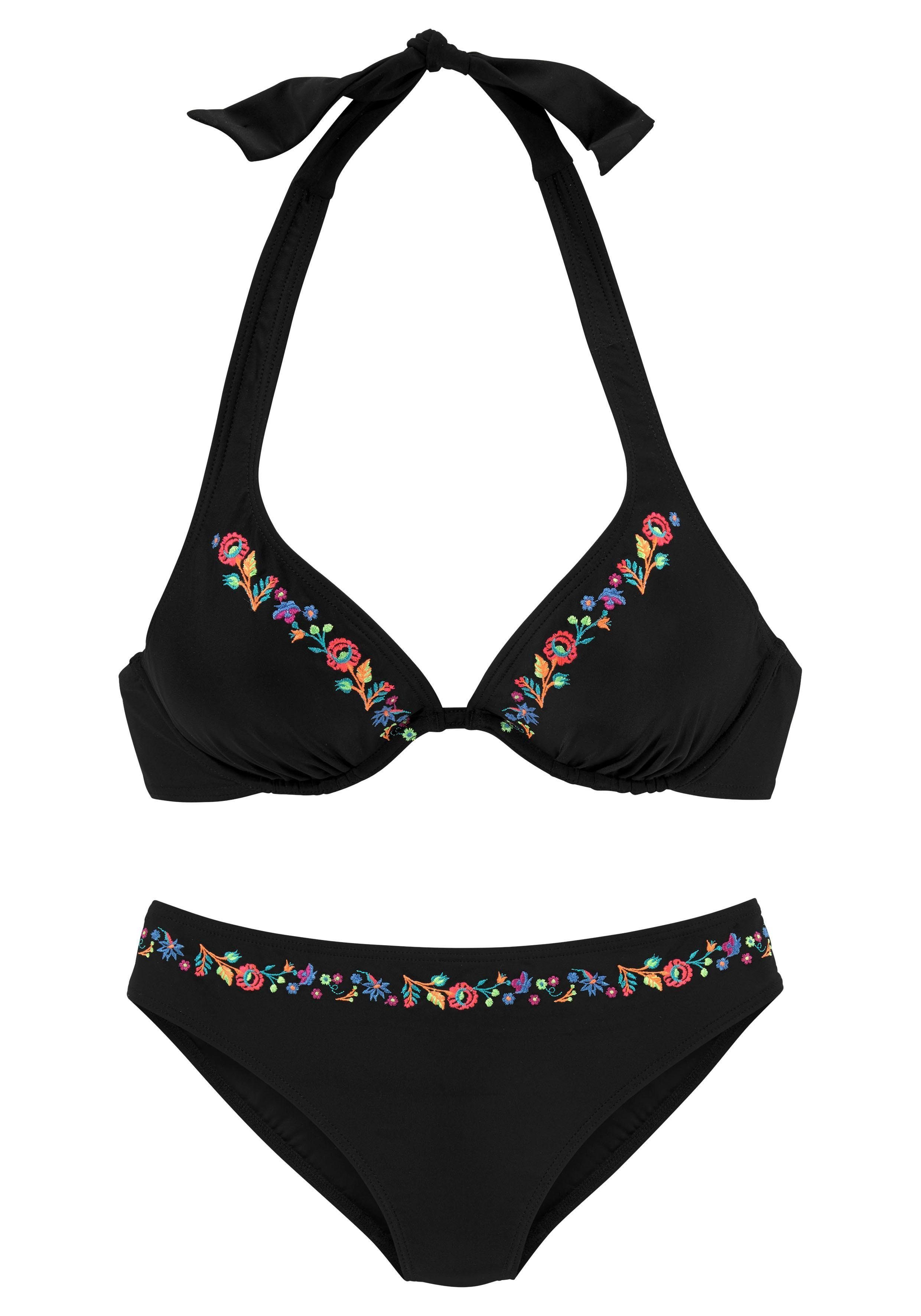 Buffalo Bügel-Bikini mit Blumenstickerei günstig online kaufen