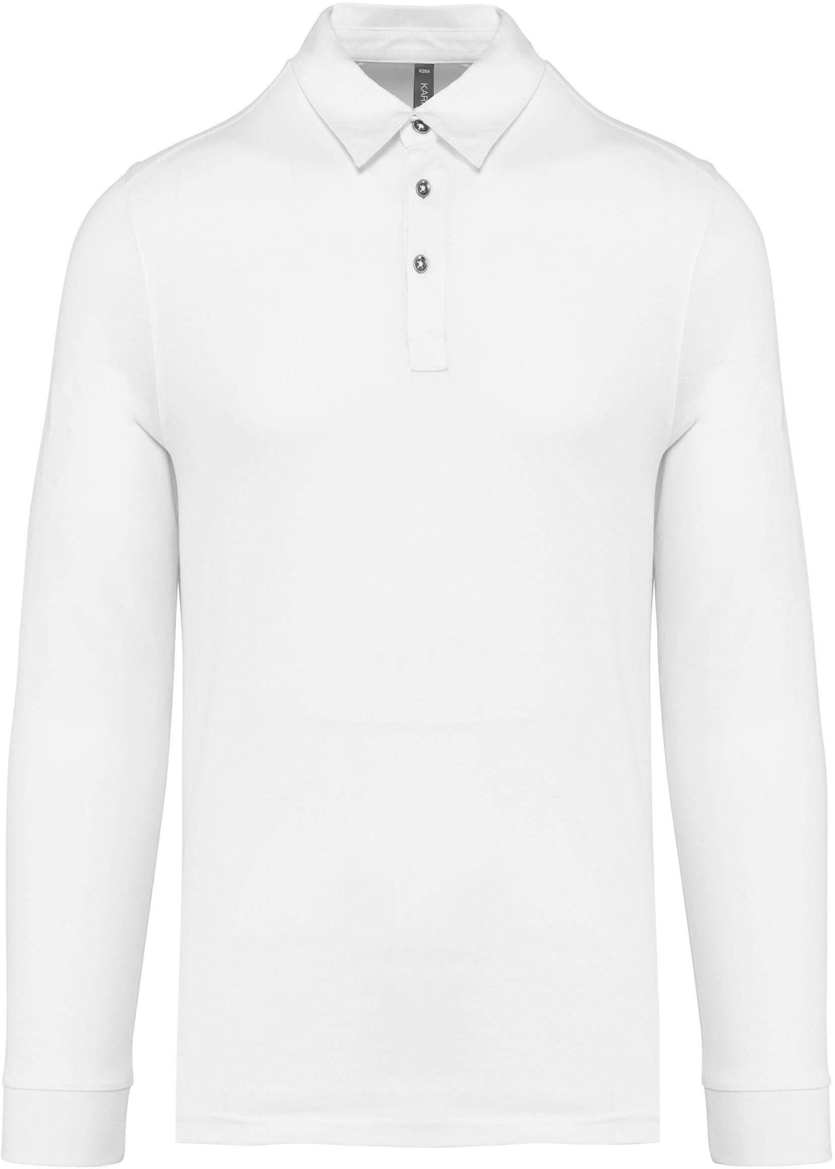 Kariban Langarm-Poloshirt Langarm-Polohemd für Herren aus günstig online kaufen