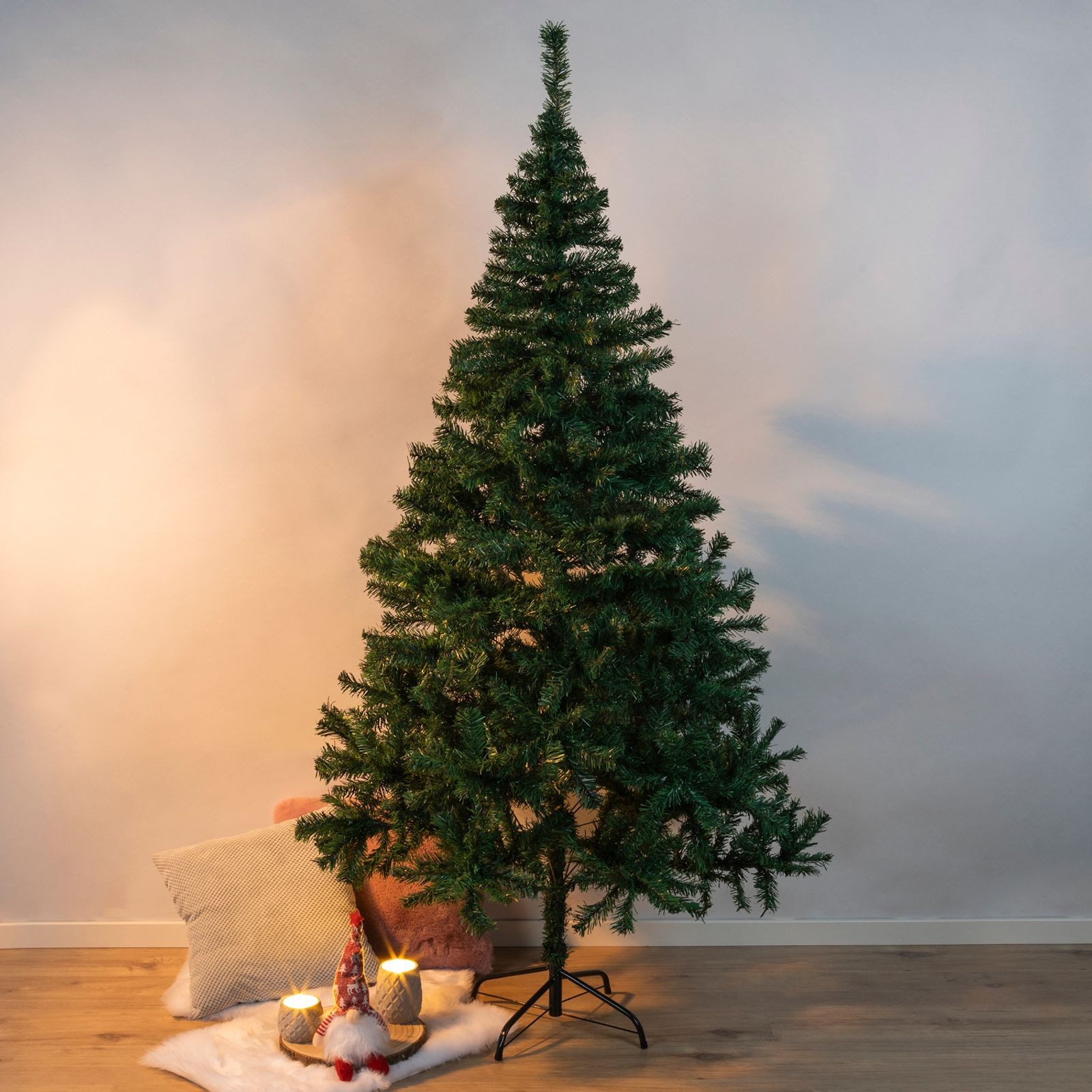 Künstlicher Weihnachtsbaum Weihnachtsbaum Christbaum Tanne Weihnachten Grün 210cm