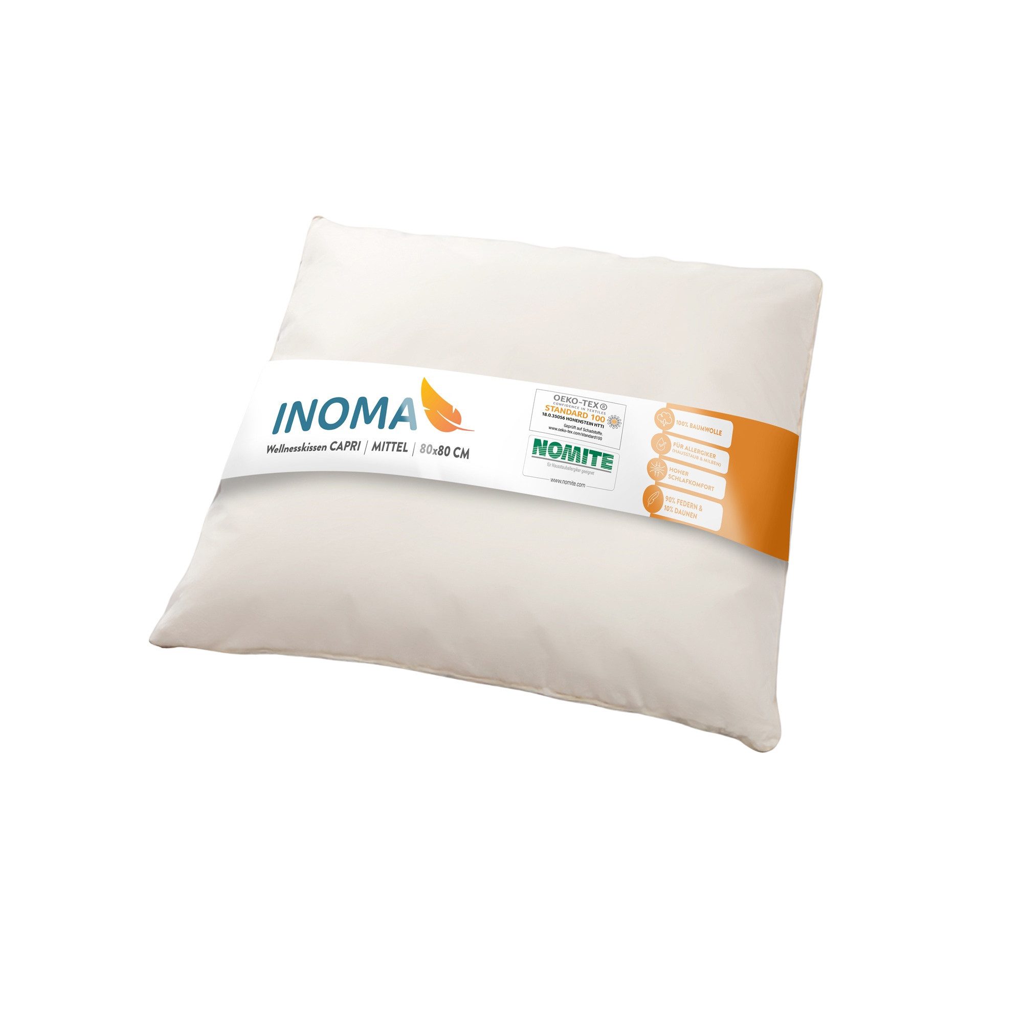 INOMA Federkopfkissen INOMA Wellness-Kissen CAPRI – günstig online kaufen