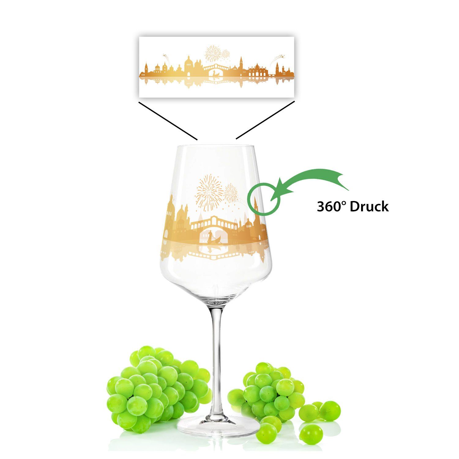 GRAVURZEILE Leonardo – Copa de vino con grabado – It's Lillet Time V2 – Personalizada con nombre – Copa de