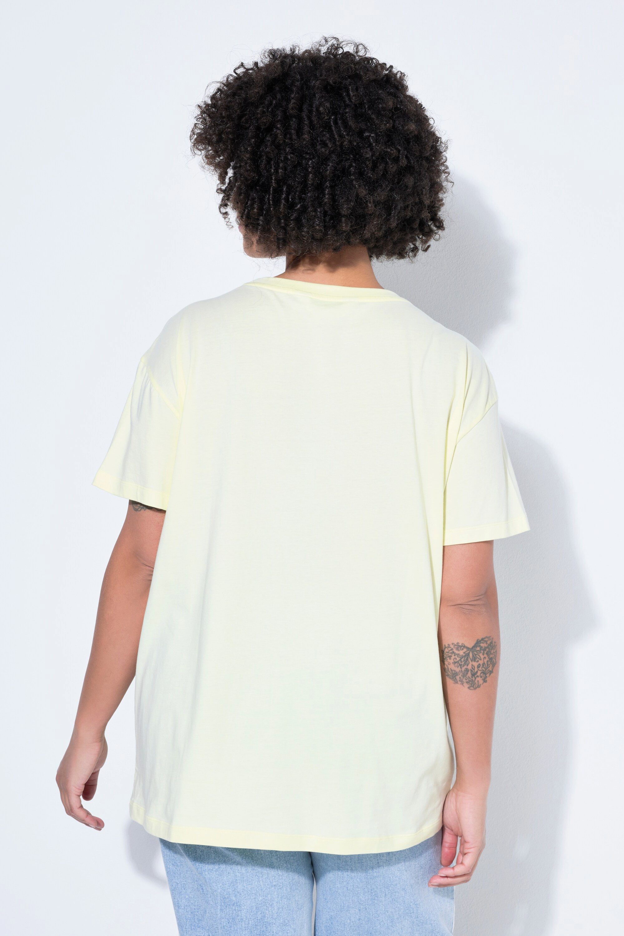 Angel of Style T-Shirt T-Shirt oversized Schriftzug Halbarm
