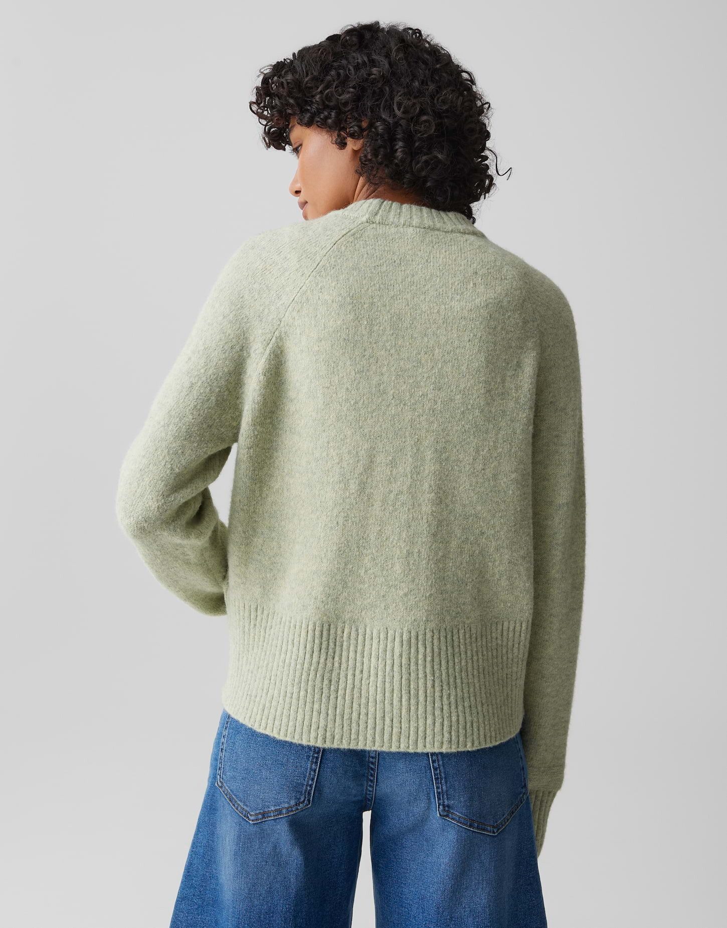 OPUS Cardigan DASSI aus Alpaka Wollmix V-Ausschnitt, weicher Griff, flauschige Oberfläche