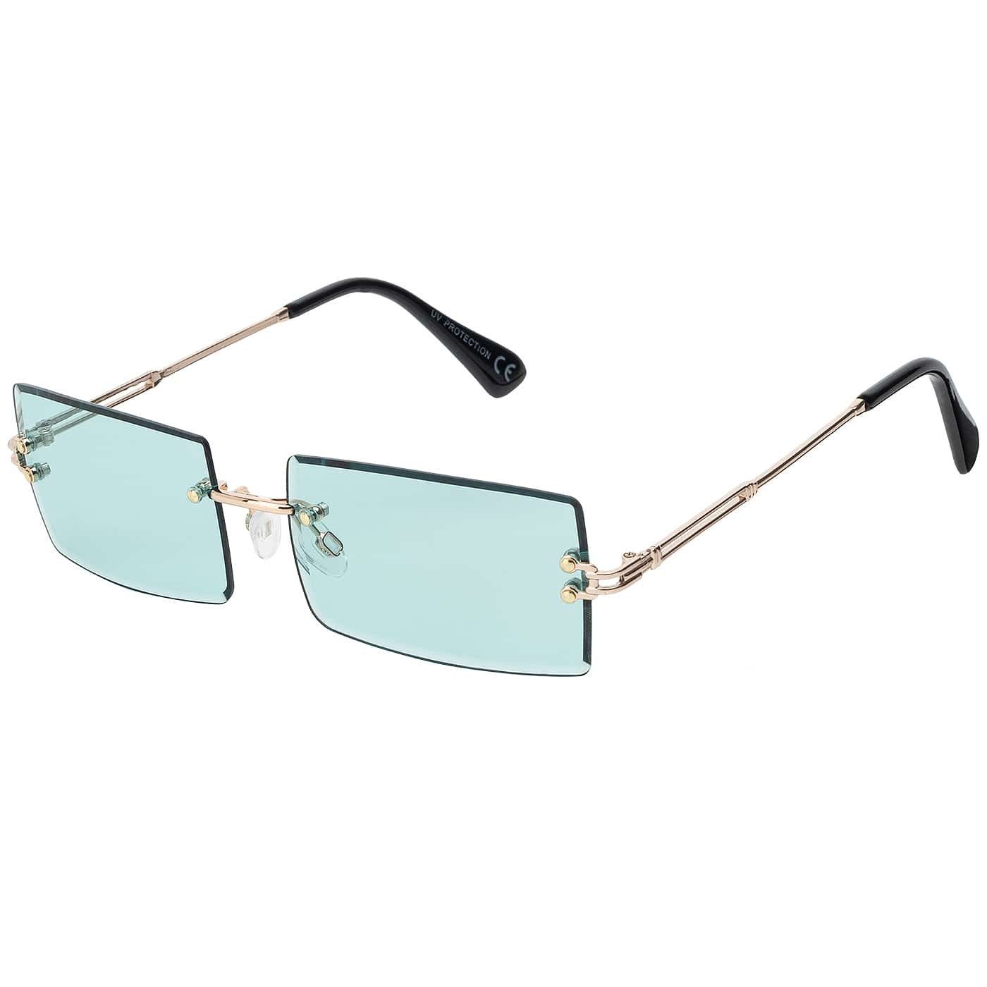 BEZLIT Eyewear Sonnenbrille Moderne Designer Damen Herren Sonnenbrille (1-St) mit Grün, Rot, Blau, Braun und Grauen Linsen