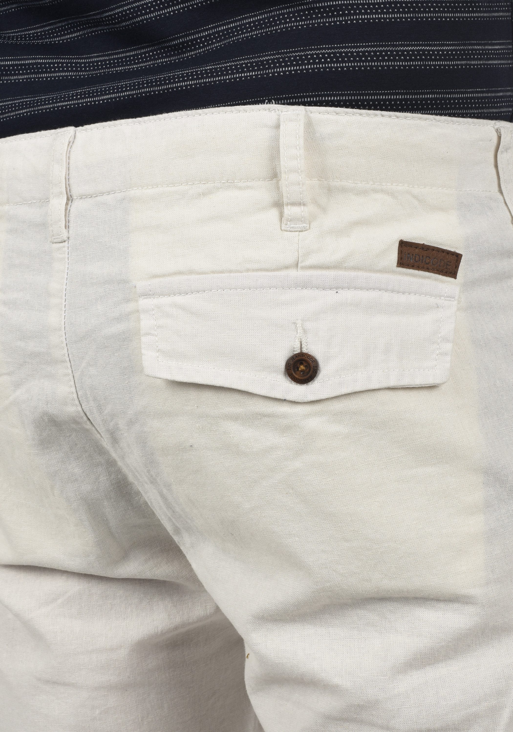 Indicode Leinenhose IDMoses Kurze Hose aus Leinenqualität