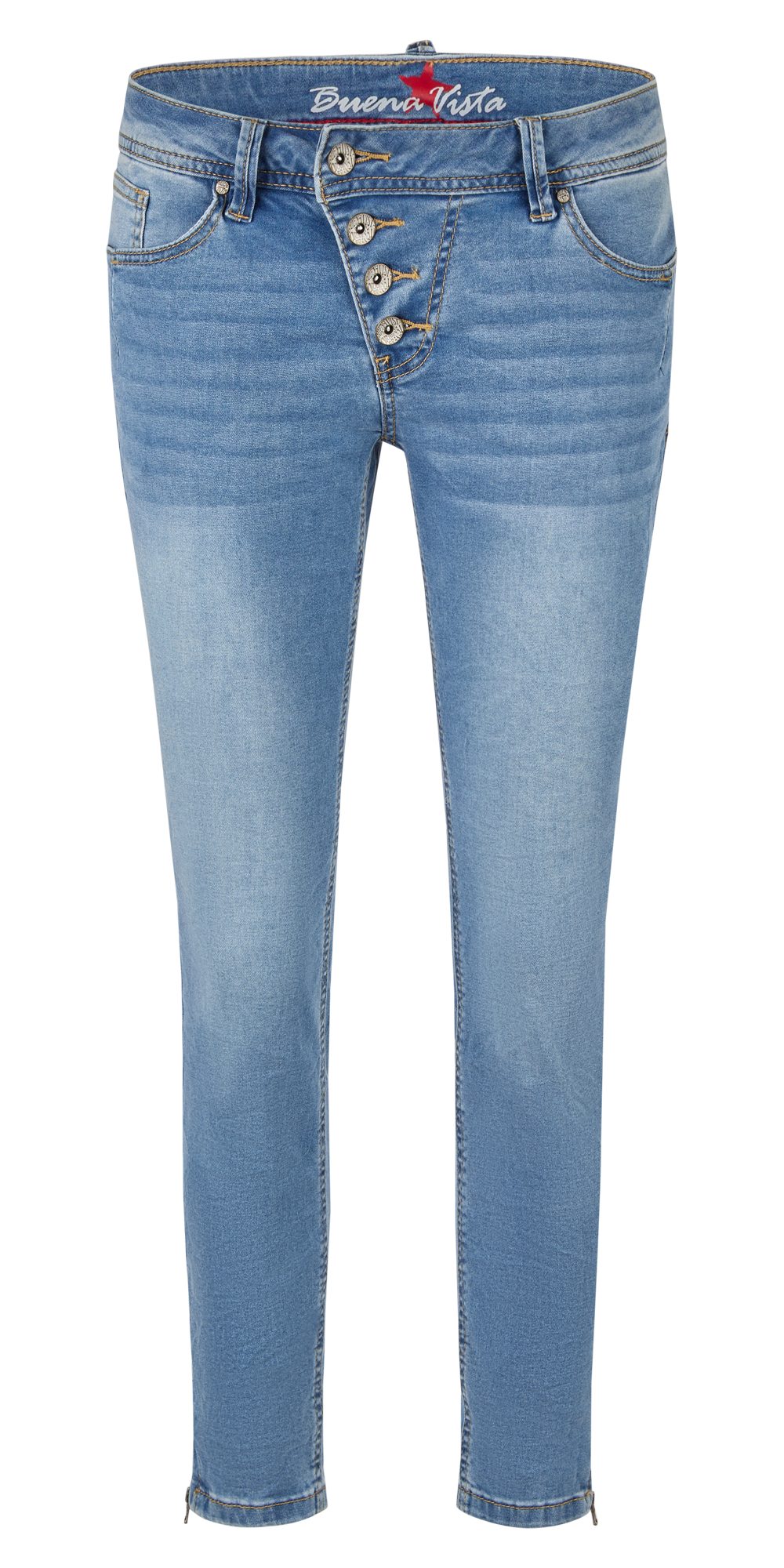 Stretch-Jeans BUENA VISTA MALIBU V 7/8 light blue 2503 B5852 102.6289 - Cozy Denim