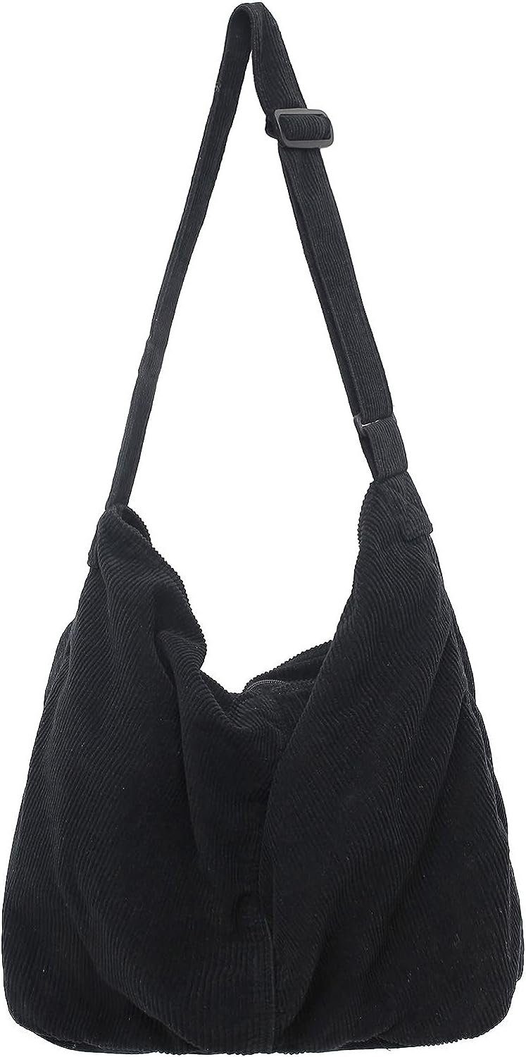 Coonoor Schultertasche Cord Umhängetasche Casual Crossbody Mode Retro große Tasche (1-tlg)