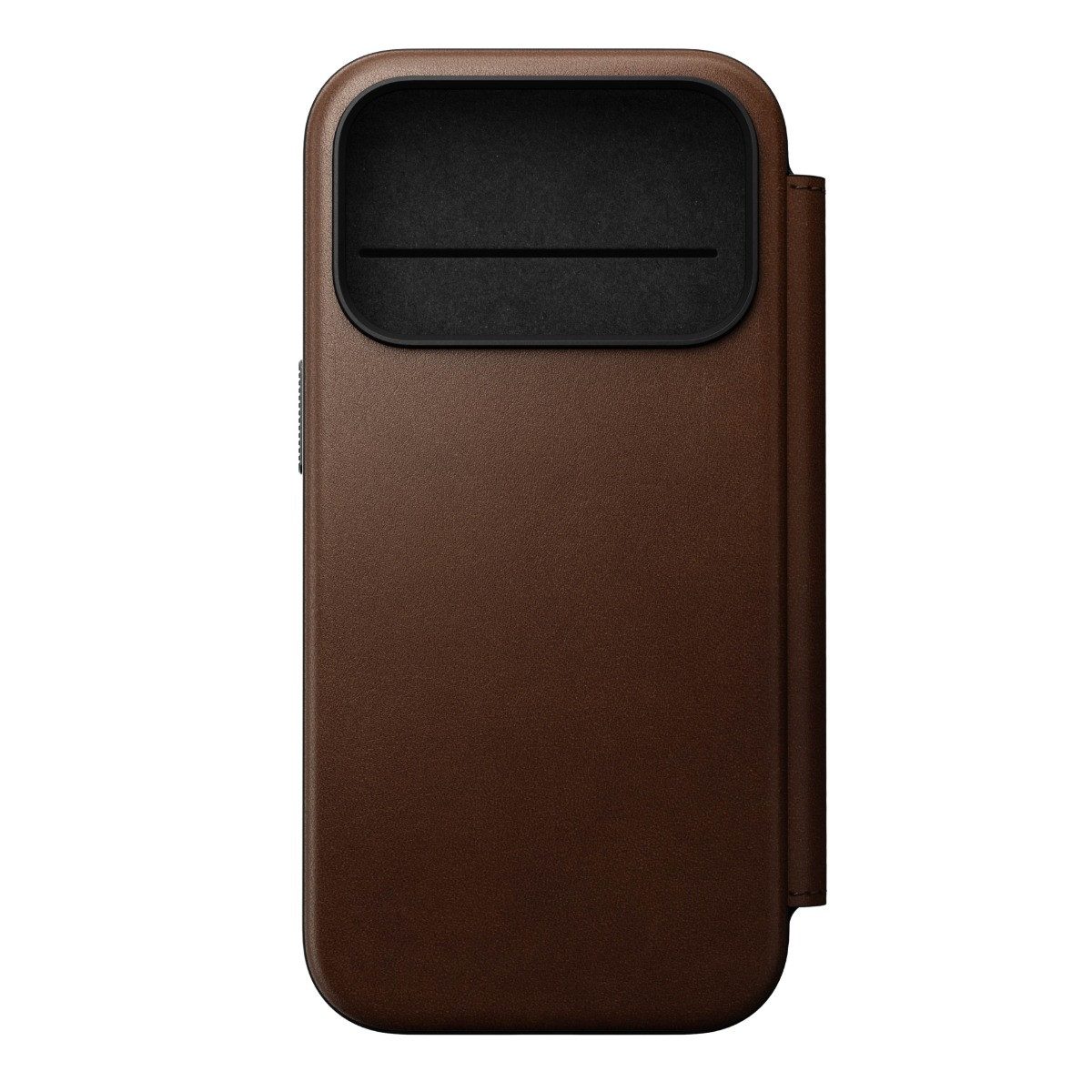 Nomad Smartphone-Hülle Modern Leather Folio, für iPhone 17 Pro, Braun