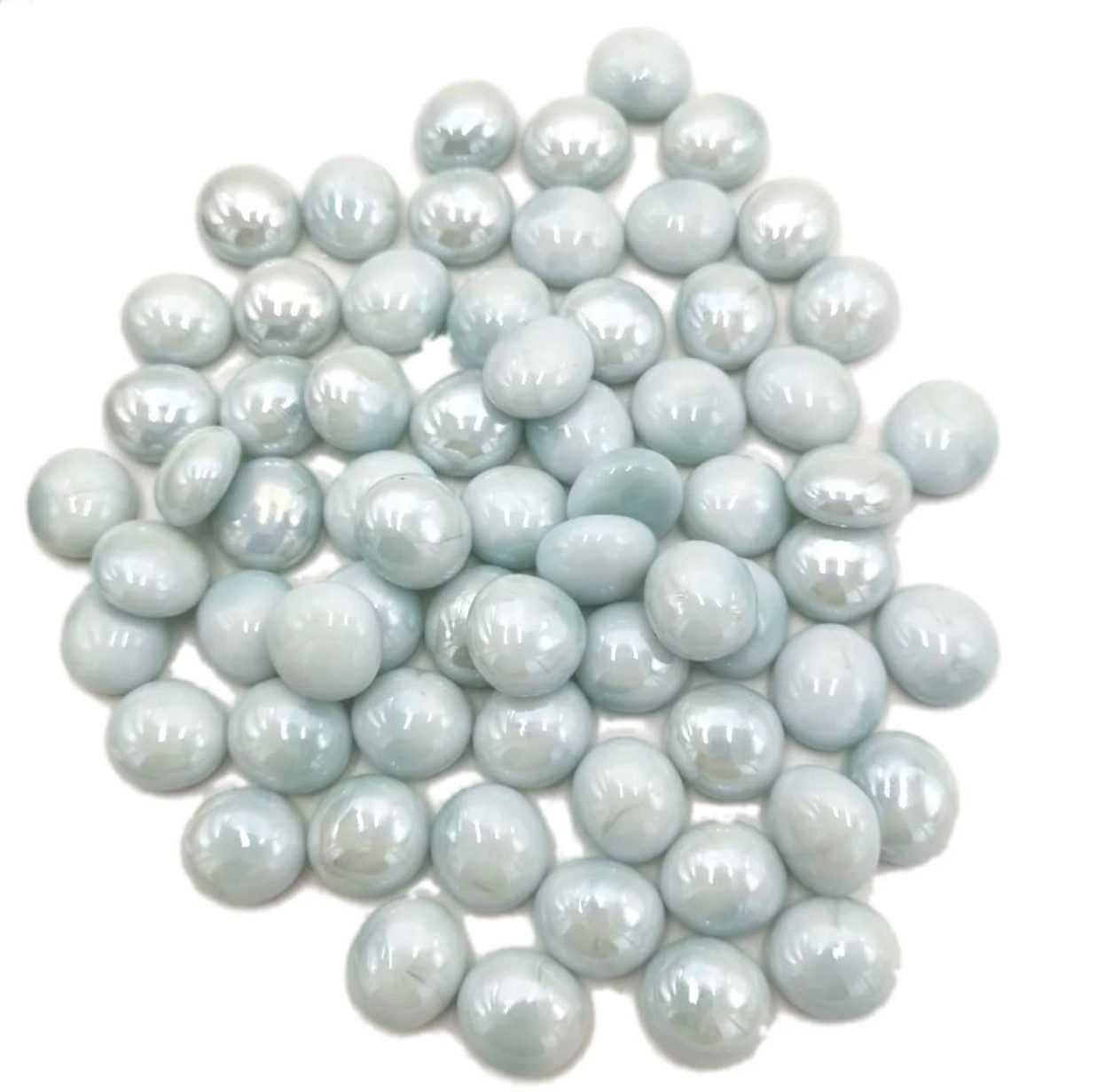 Bastelperlen Glasnuggets untransparente Glassteine Glasperlen Dekoration Basteln