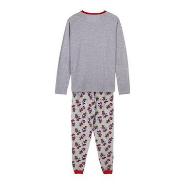 Disney Minnie Mouse Pyjama XS Damen Langarm Pyjama 2 Teiler Schlafanzug Nachtwäsche Mickey Mouse